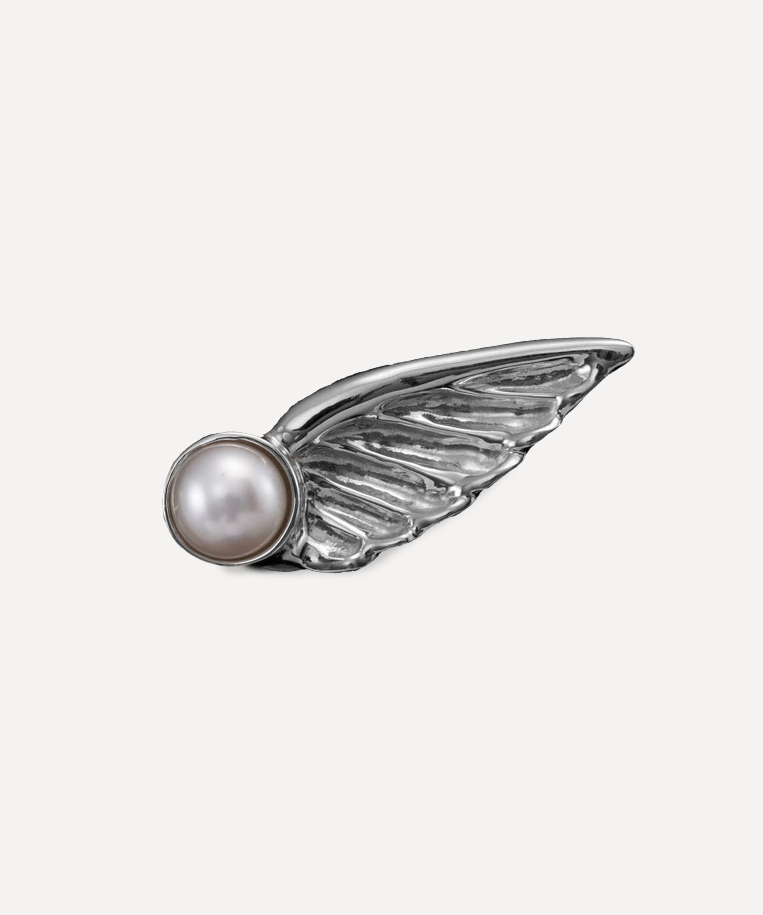Maria Nilsdotter - Sterling Silver Wing Stud Earring image number 2