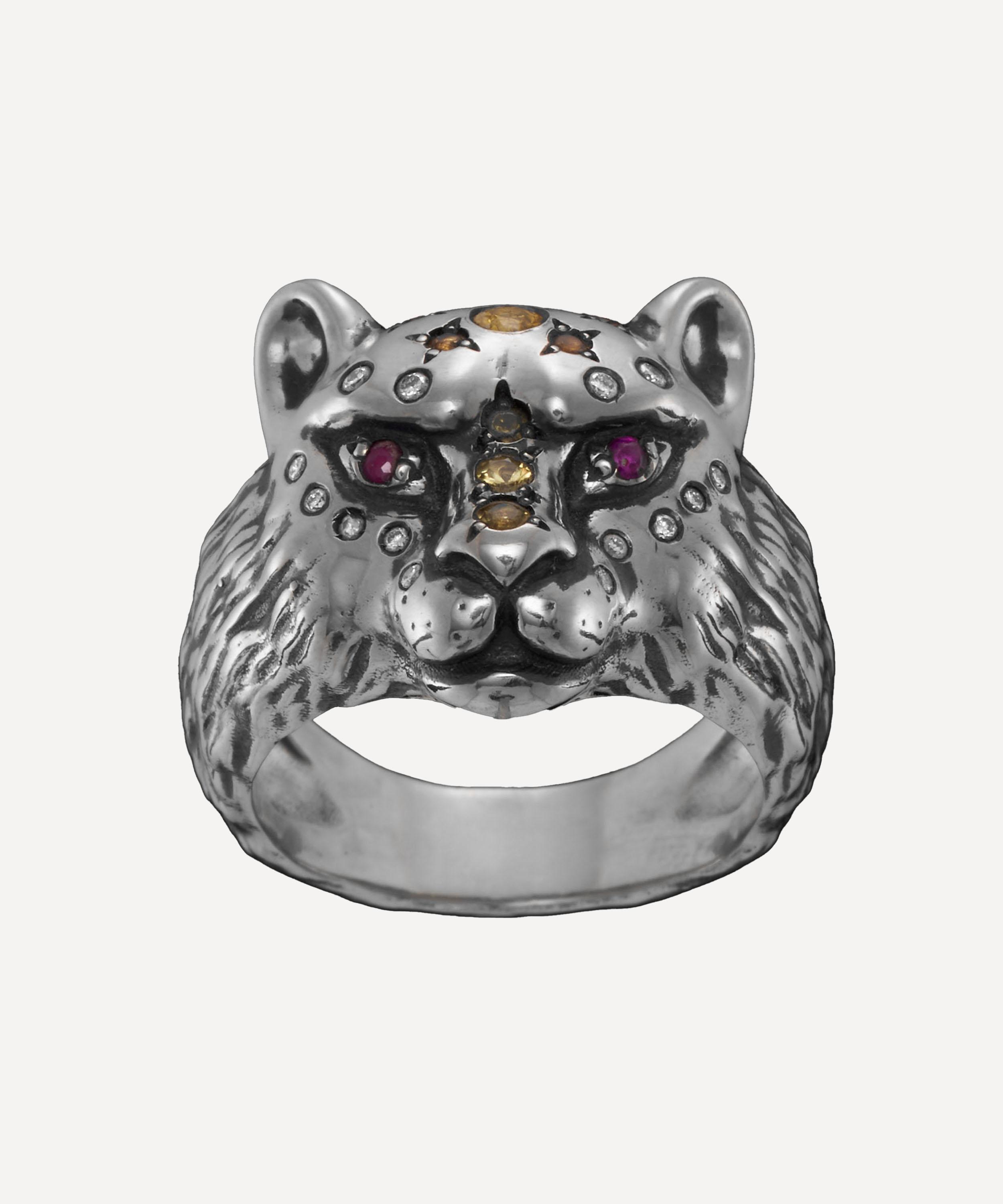 Maria Nilsdotter - Oxidised Silver Empress Ring image number 3