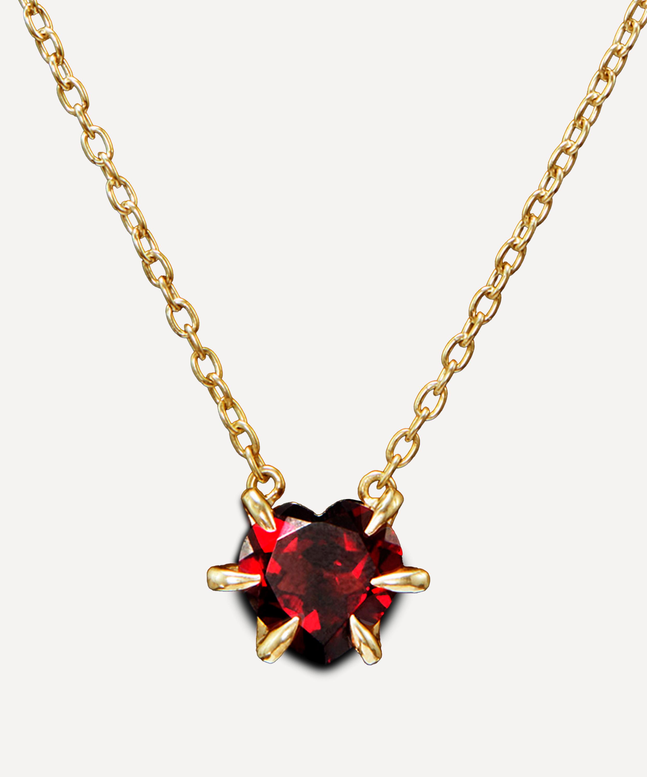 Maria Nilsdotter - 18ct Gold Captured Heart Pendant Necklace