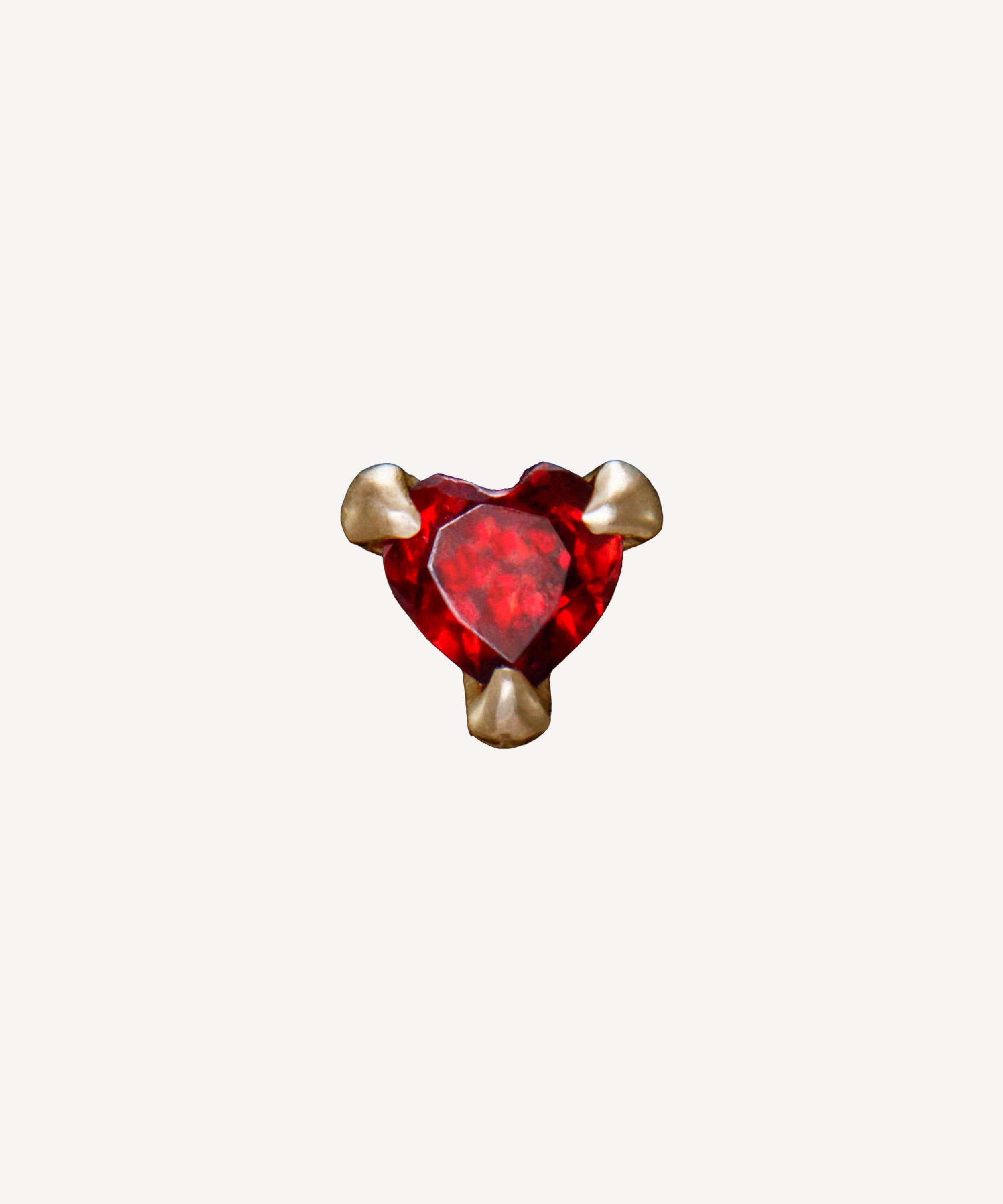 Maria Nilsdotter - 18ct Gold Captured Heart Stud Earring image number 0