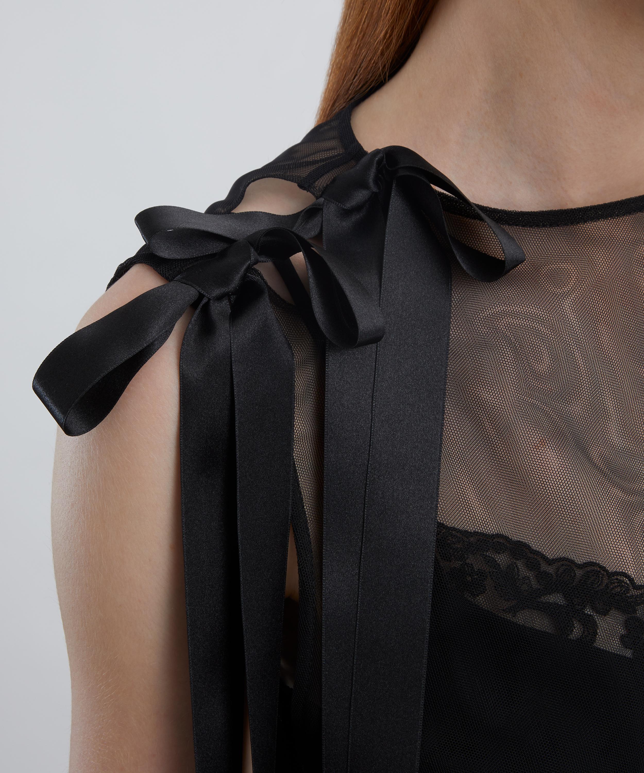 Simone Rocha - Sheer Bow Ribbon Tail Dress image number 4