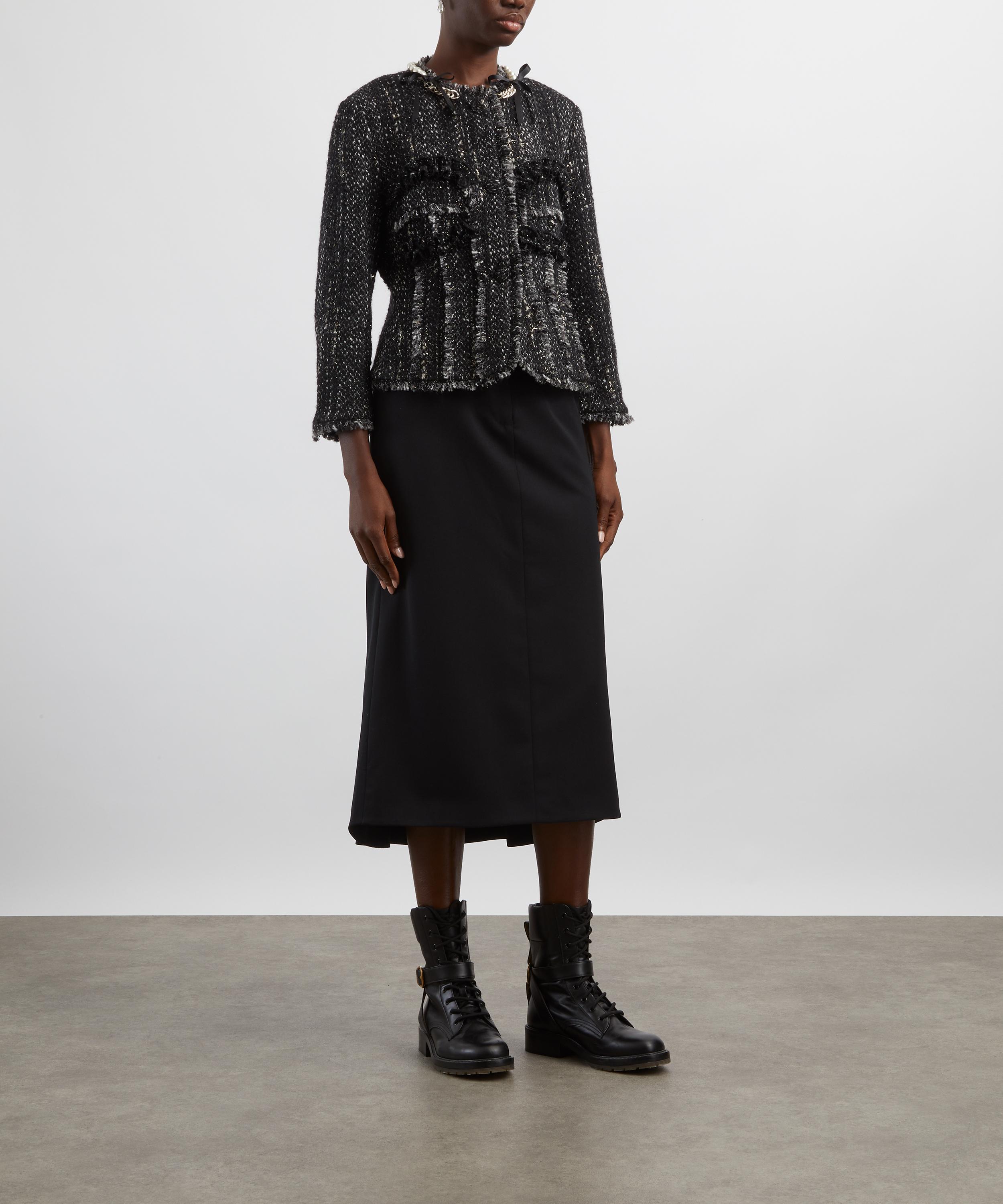 Simone Rocha - Embellished Sculpted Frill Bust Fray Jacket image number 1