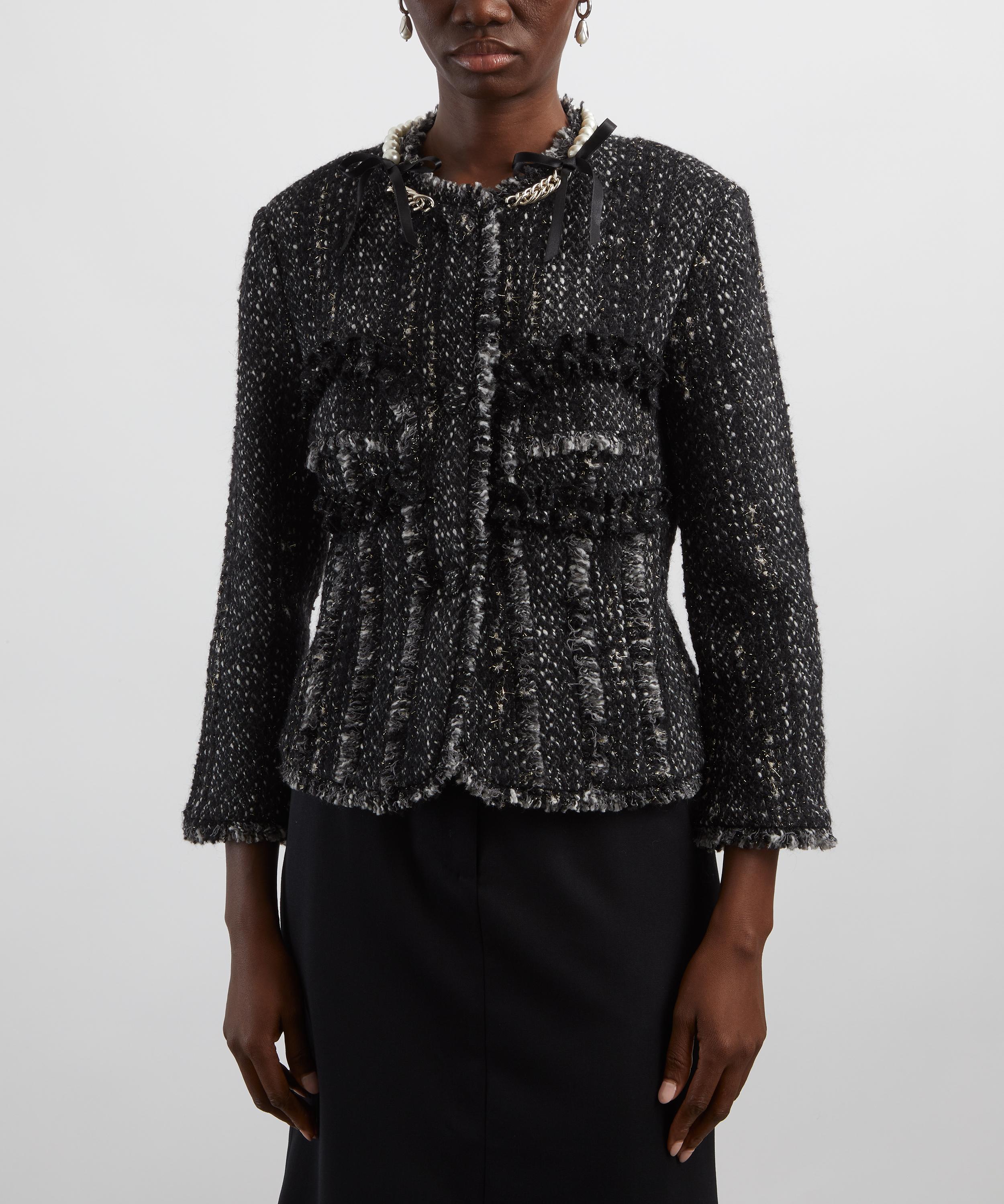 Simone Rocha - Embellished Sculpted Frill Bust Fray Jacket image number 2