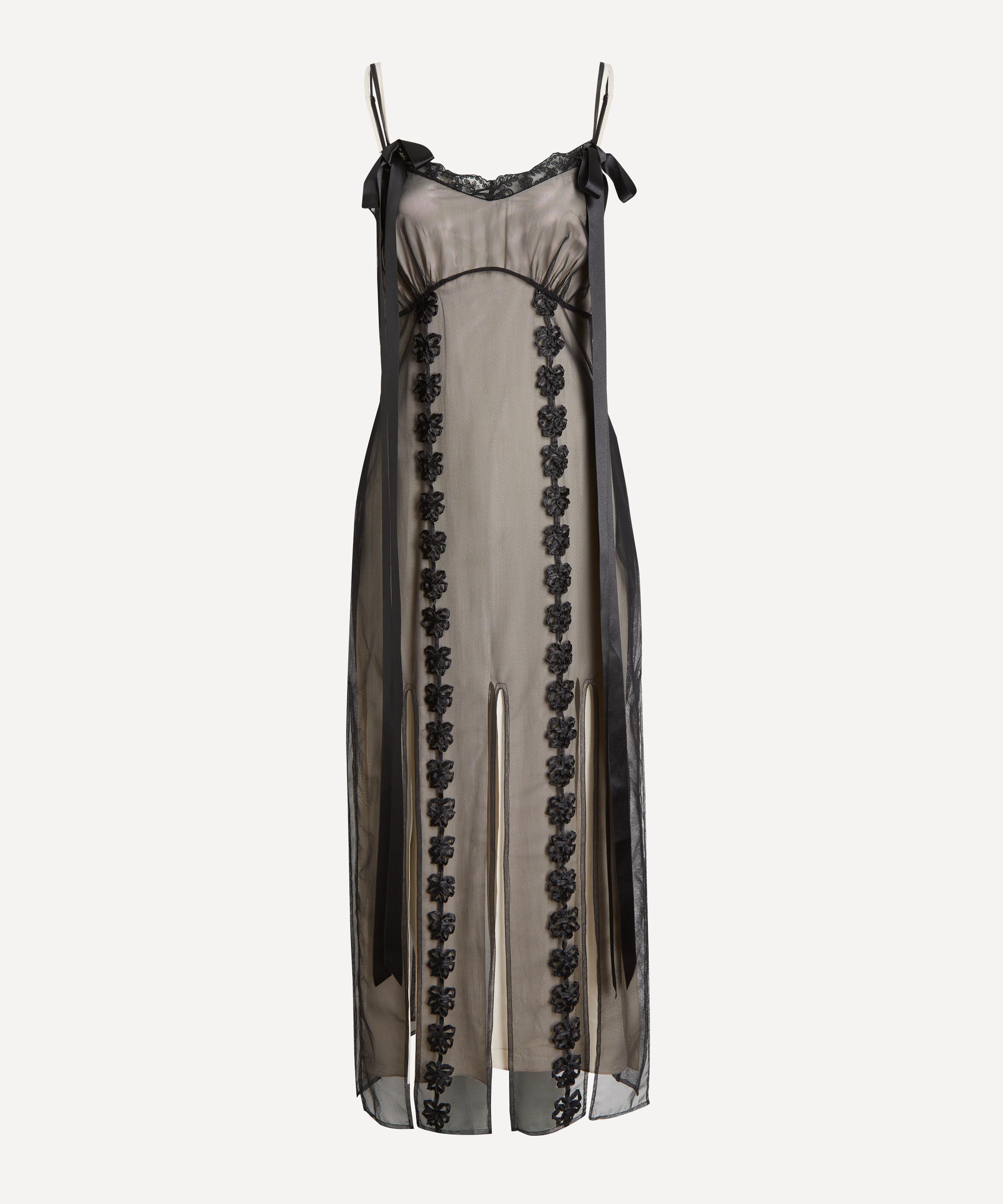 Simone Rocha - Layered Ribbon Daisy Chain Multi Slit Dress