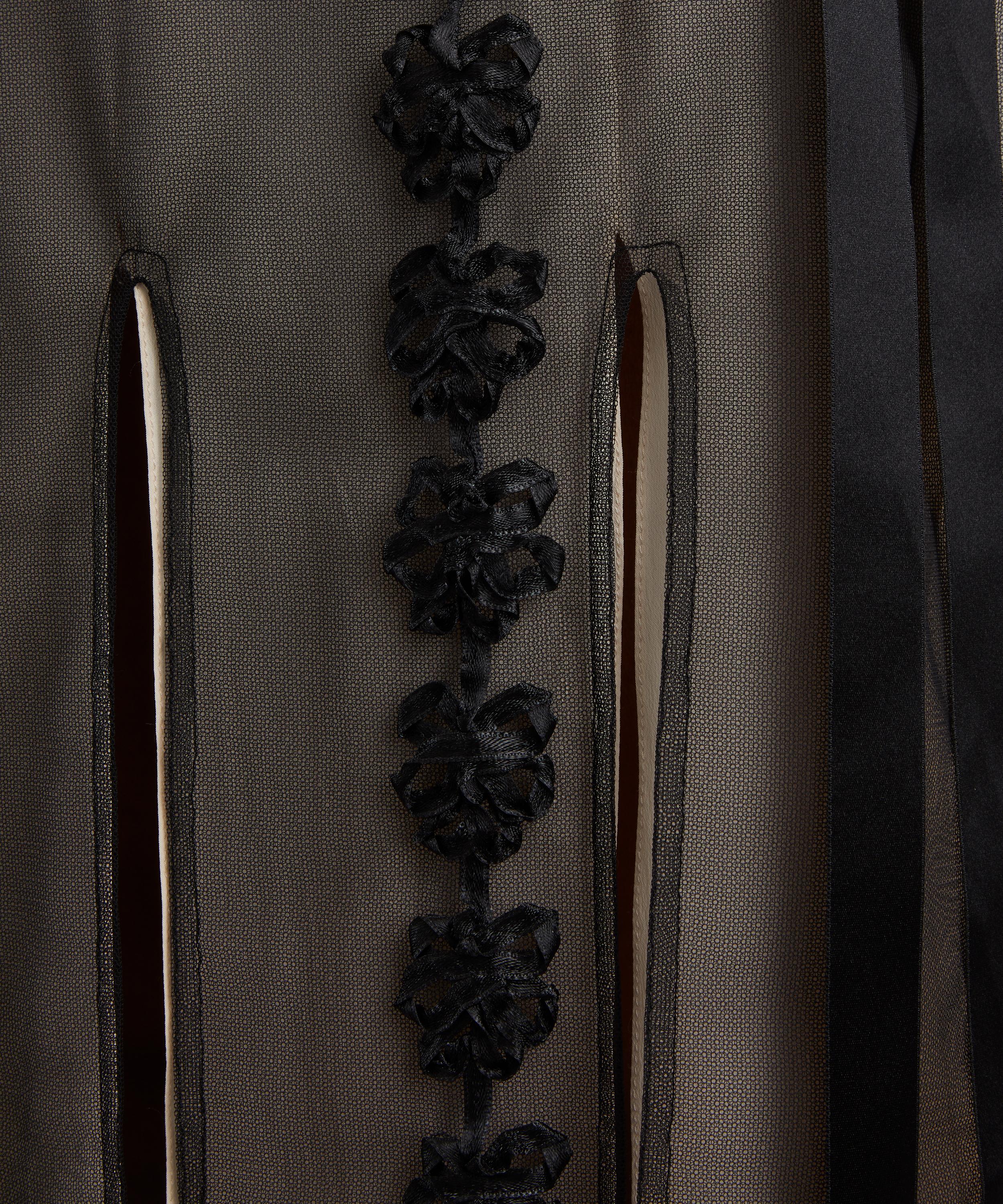 Simone Rocha - Layered Ribbon Daisy Chain Multi Slit Dress image number 4