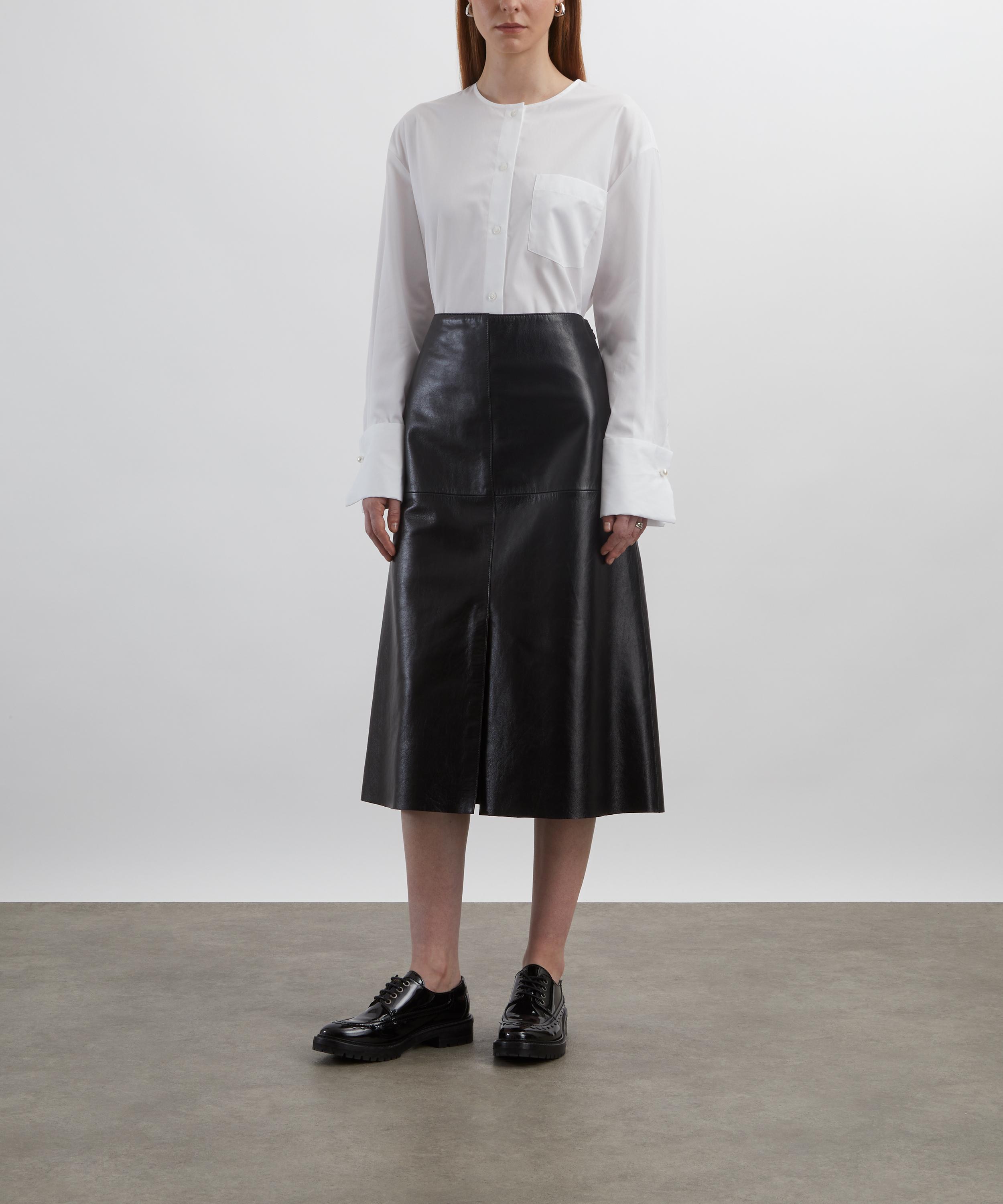 Simone Rocha - Collarless Elongated Shirt image number 1