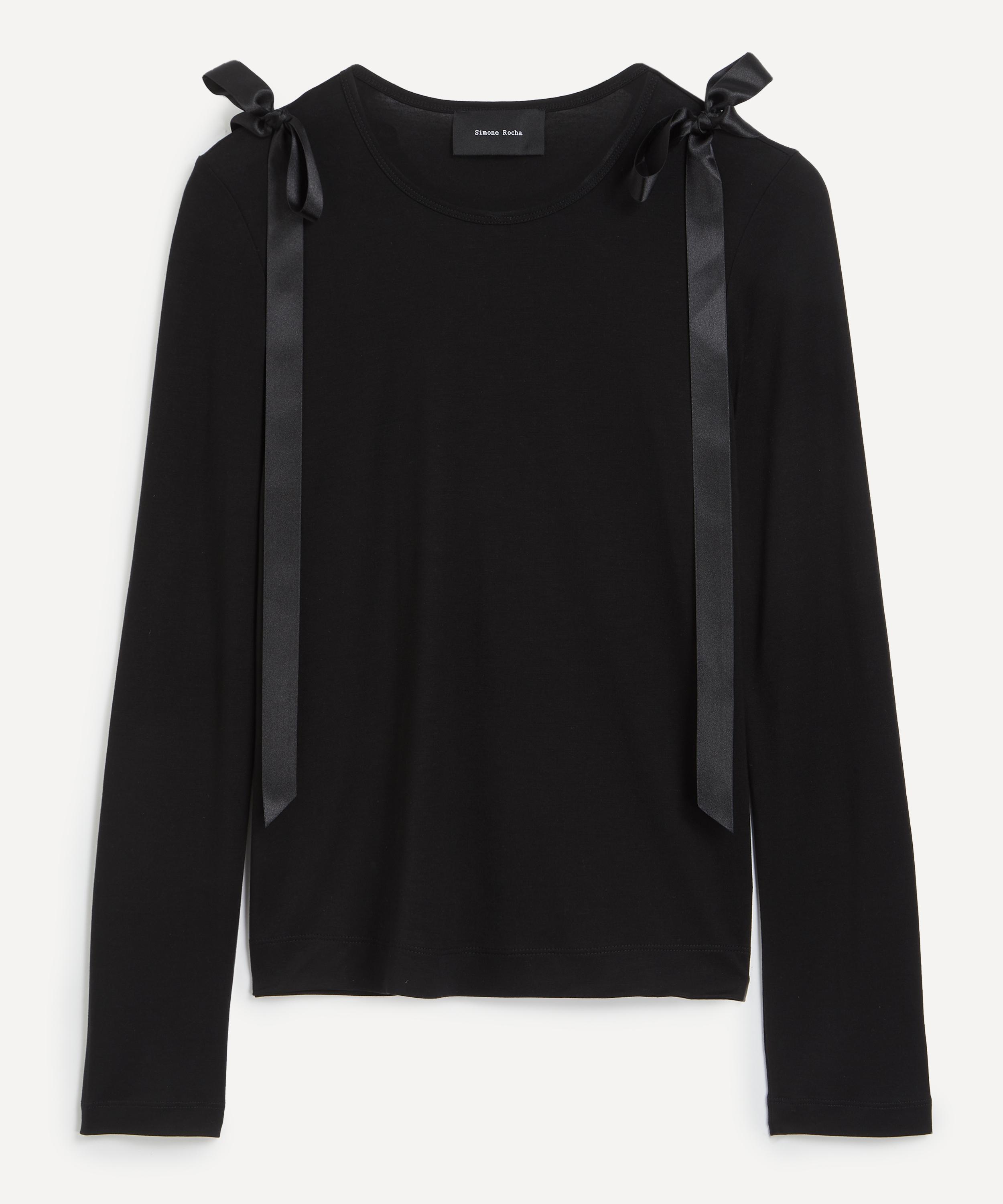 Simone Rocha - Bow Ribbon Tail Long-Sleeve T-Shirt