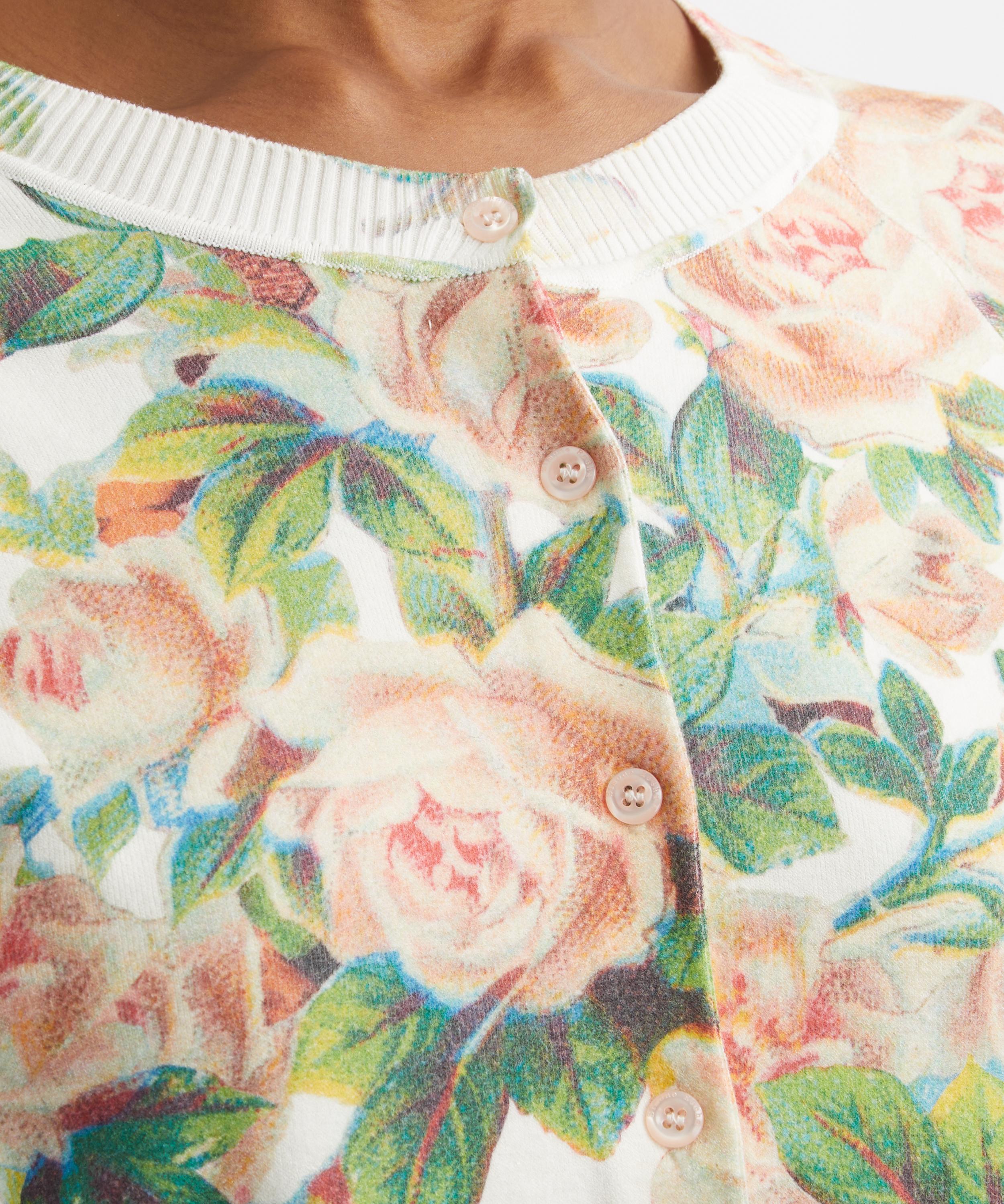 Simone Rocha - Rose Shrunken Floral Cardigan image number 4