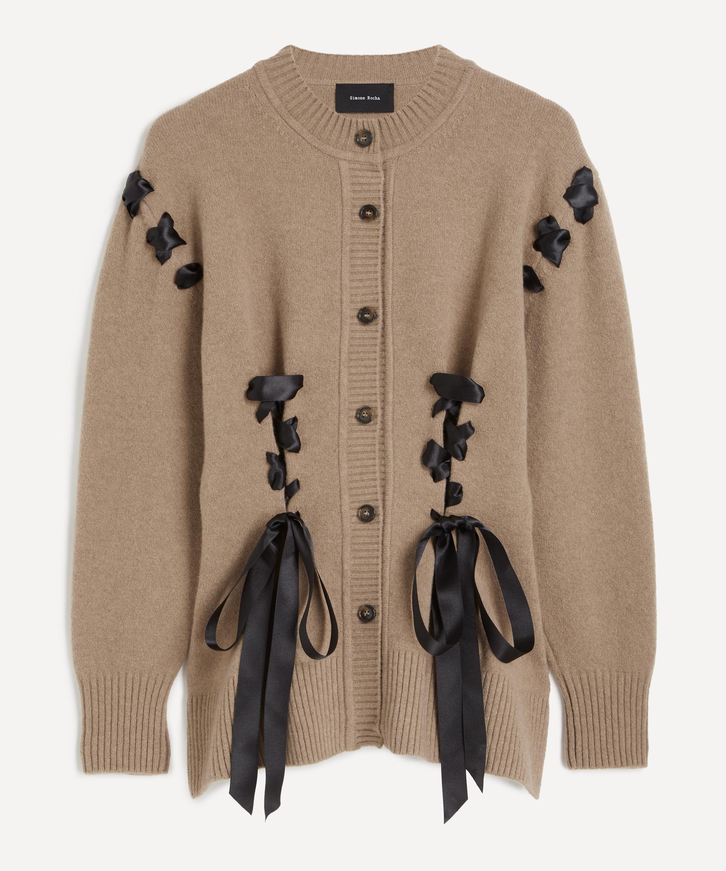 Simone Rocha - Sculpted Ribbon Corset Cardigan image number 0