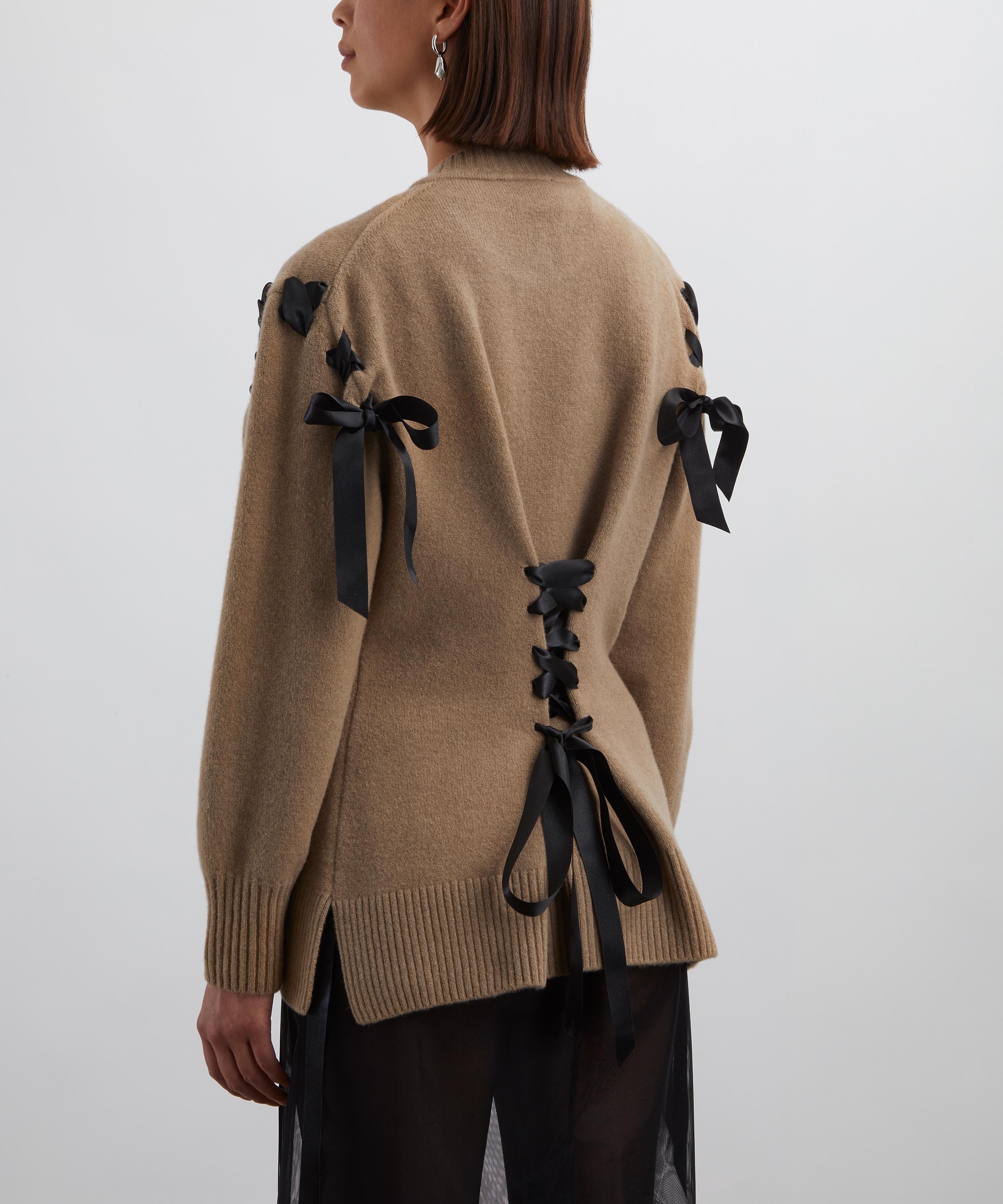Simone Rocha - Sculpted Ribbon Corset Cardigan image number 3