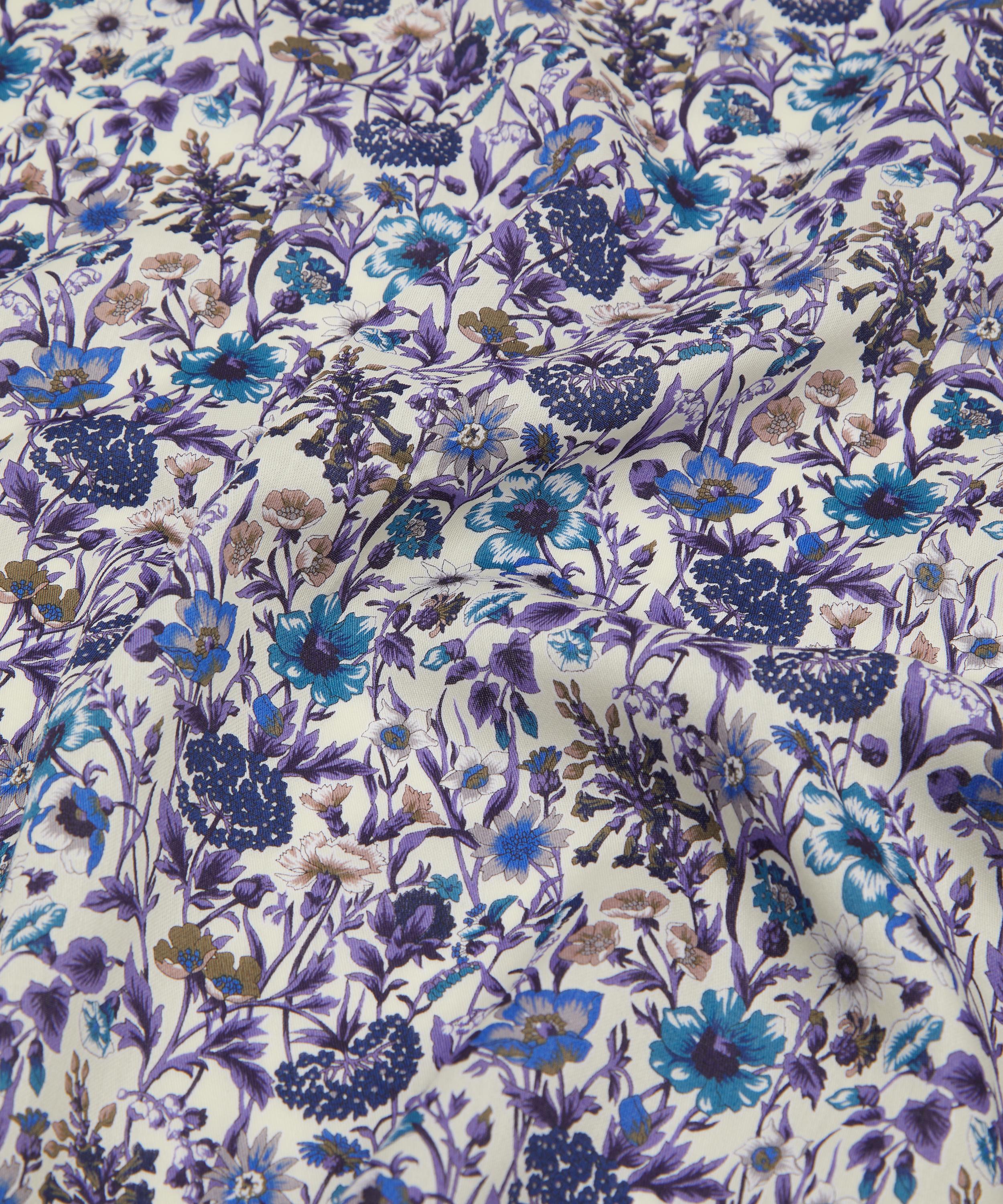Liberty - Rachel Large Purple Floral Cotton Handkerchief image number 3