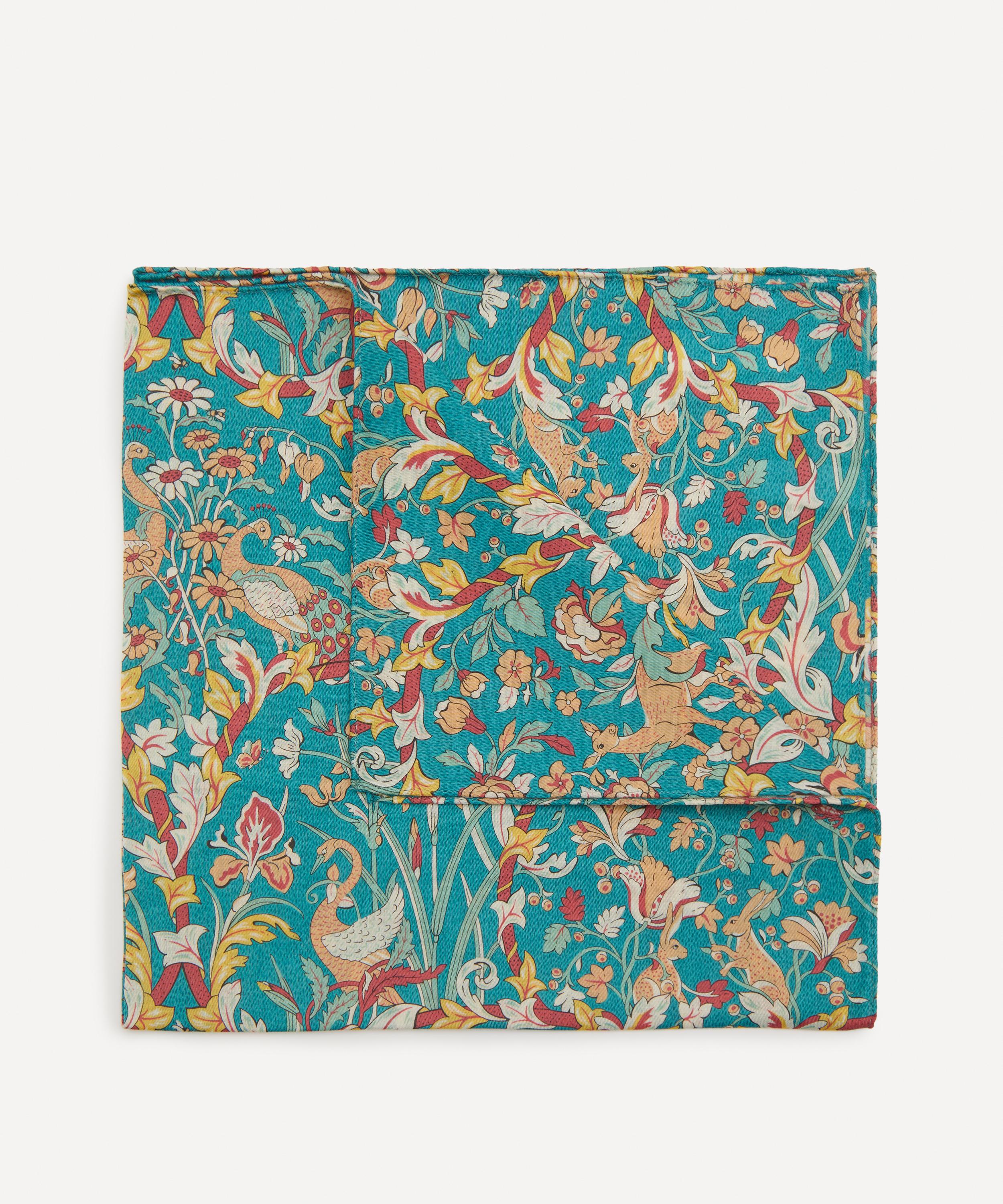 Liberty - Joan Medium Green Cotton Handkerchief