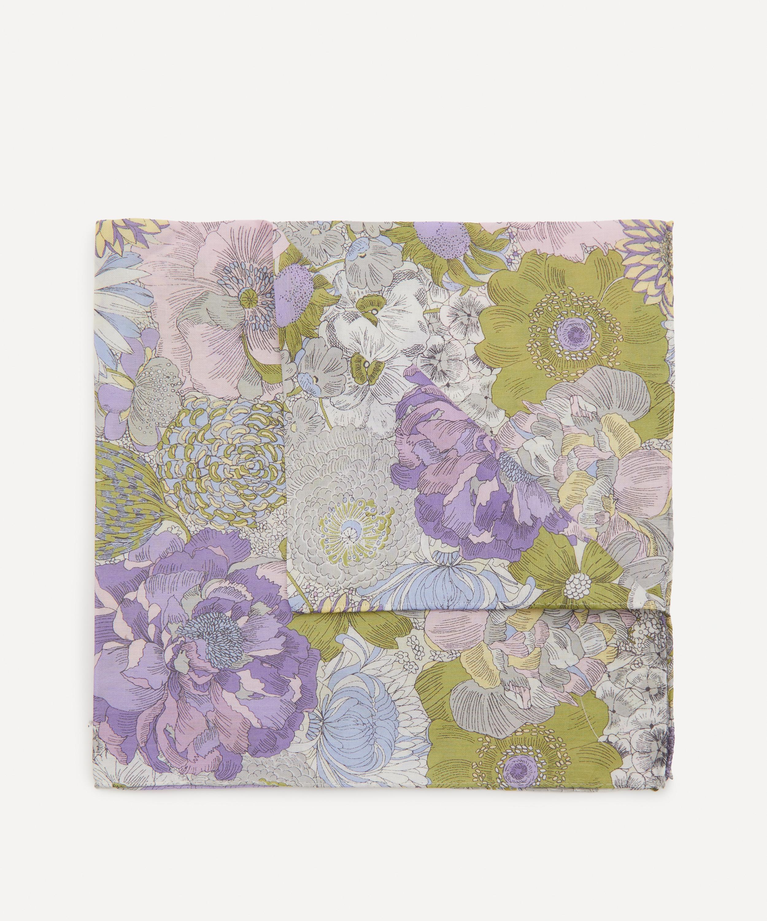 Liberty - English Field Medium Purple Cotton Handkerchief