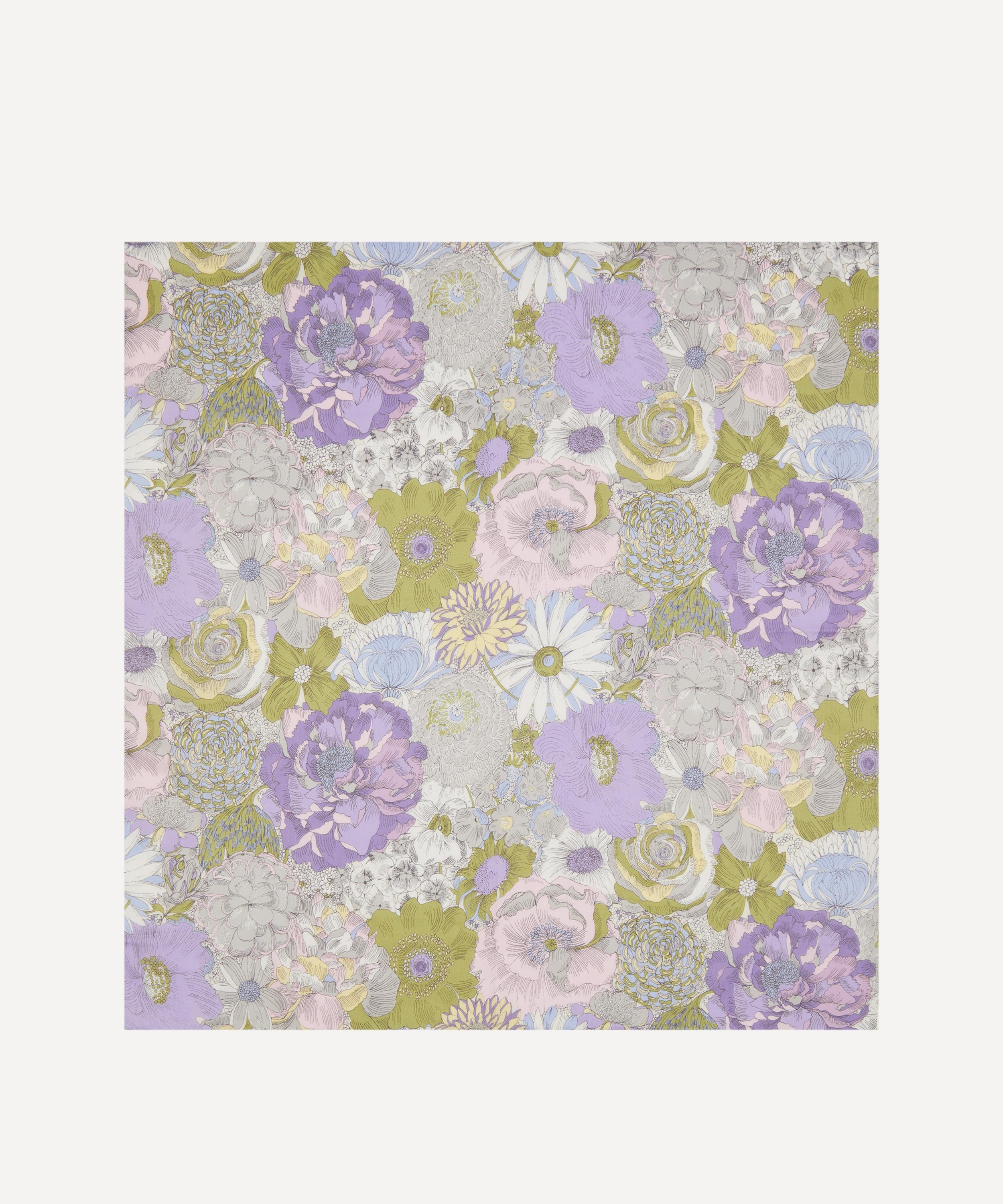 Liberty - English Field Medium Purple Cotton Handkerchief image number 1