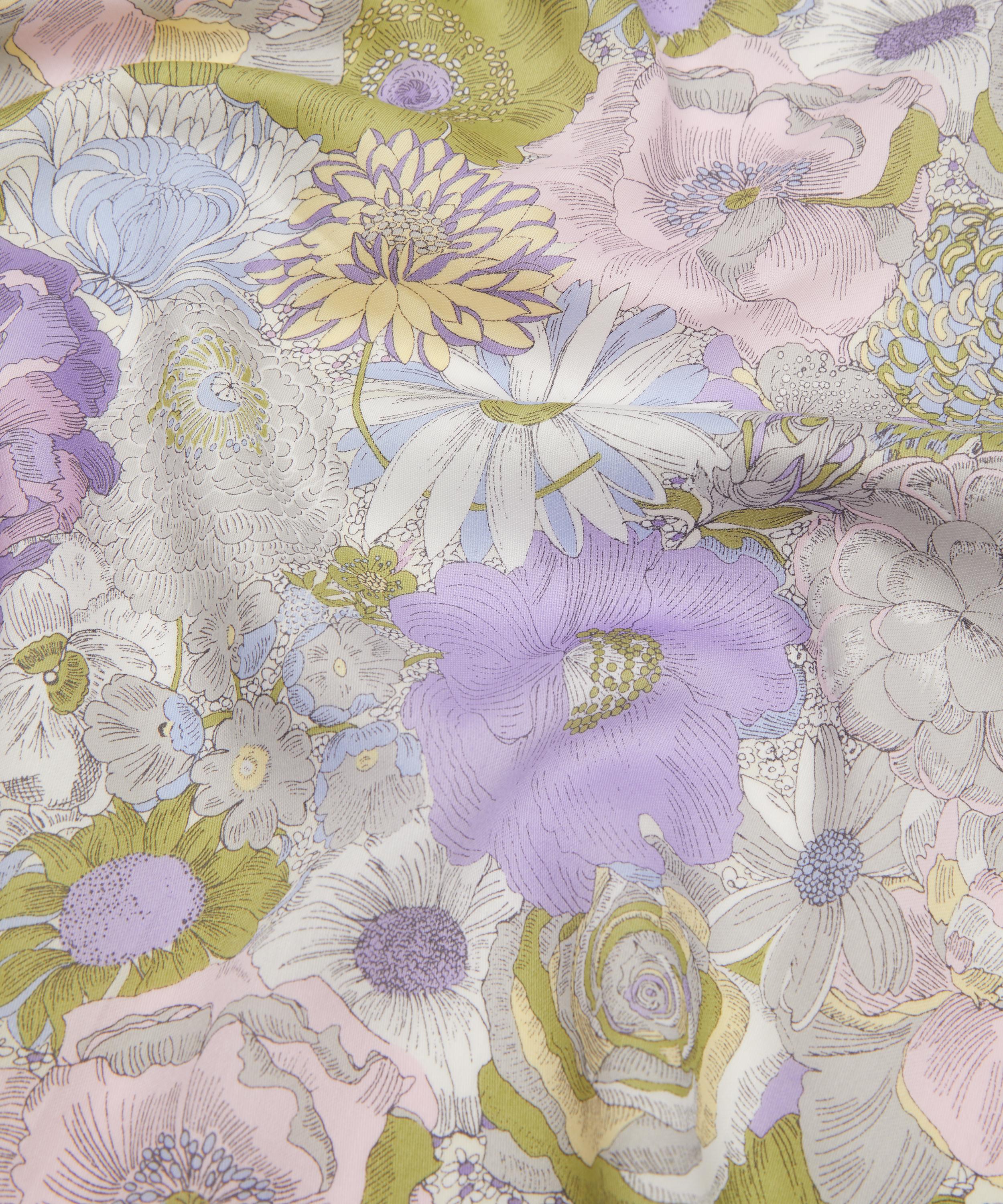 Liberty - English Field Medium Purple Cotton Handkerchief image number 3