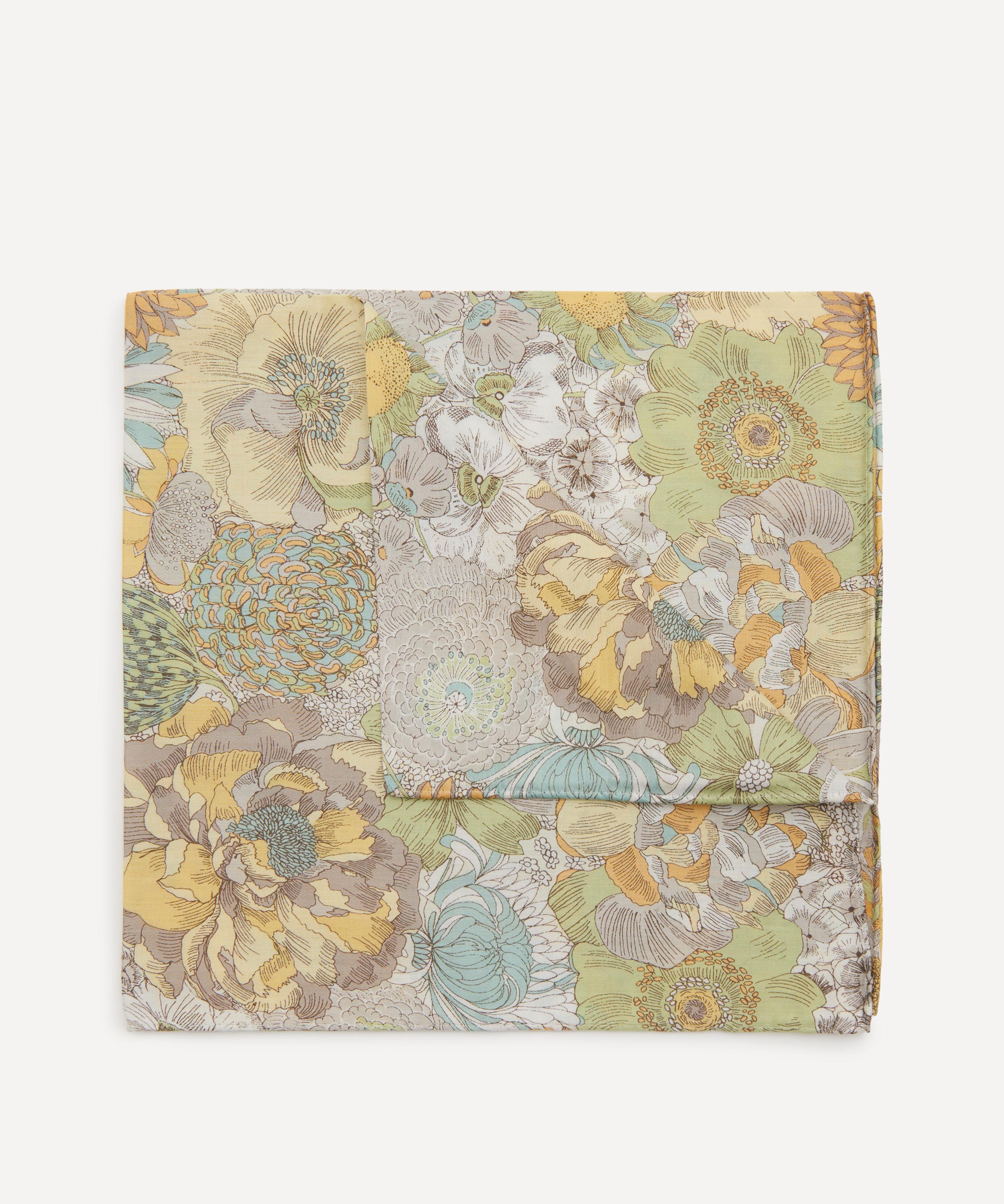 Liberty - English Field Medium Yellow Cotton Handkerchief