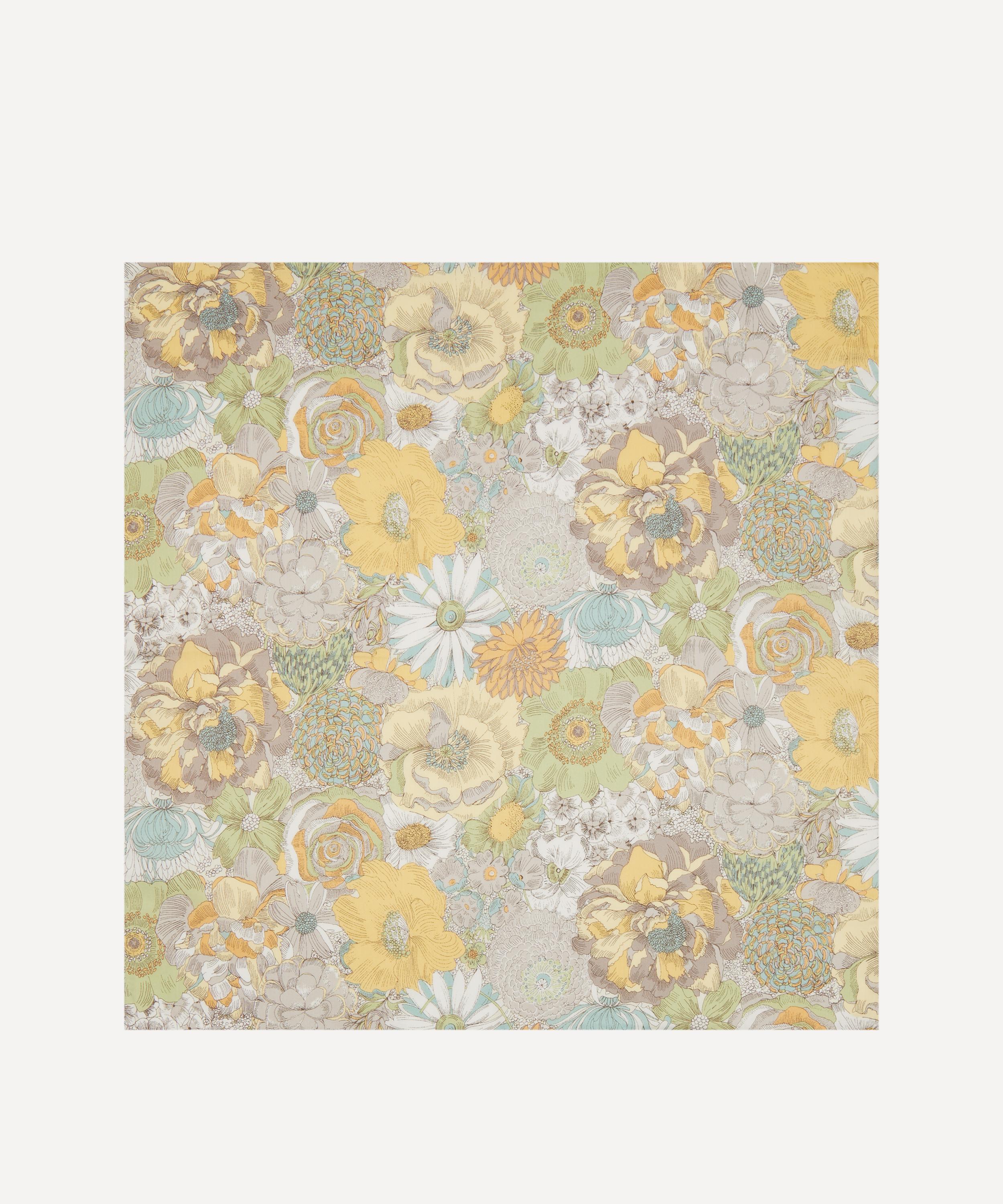 Liberty - English Field Medium Yellow Cotton Handkerchief image number 1