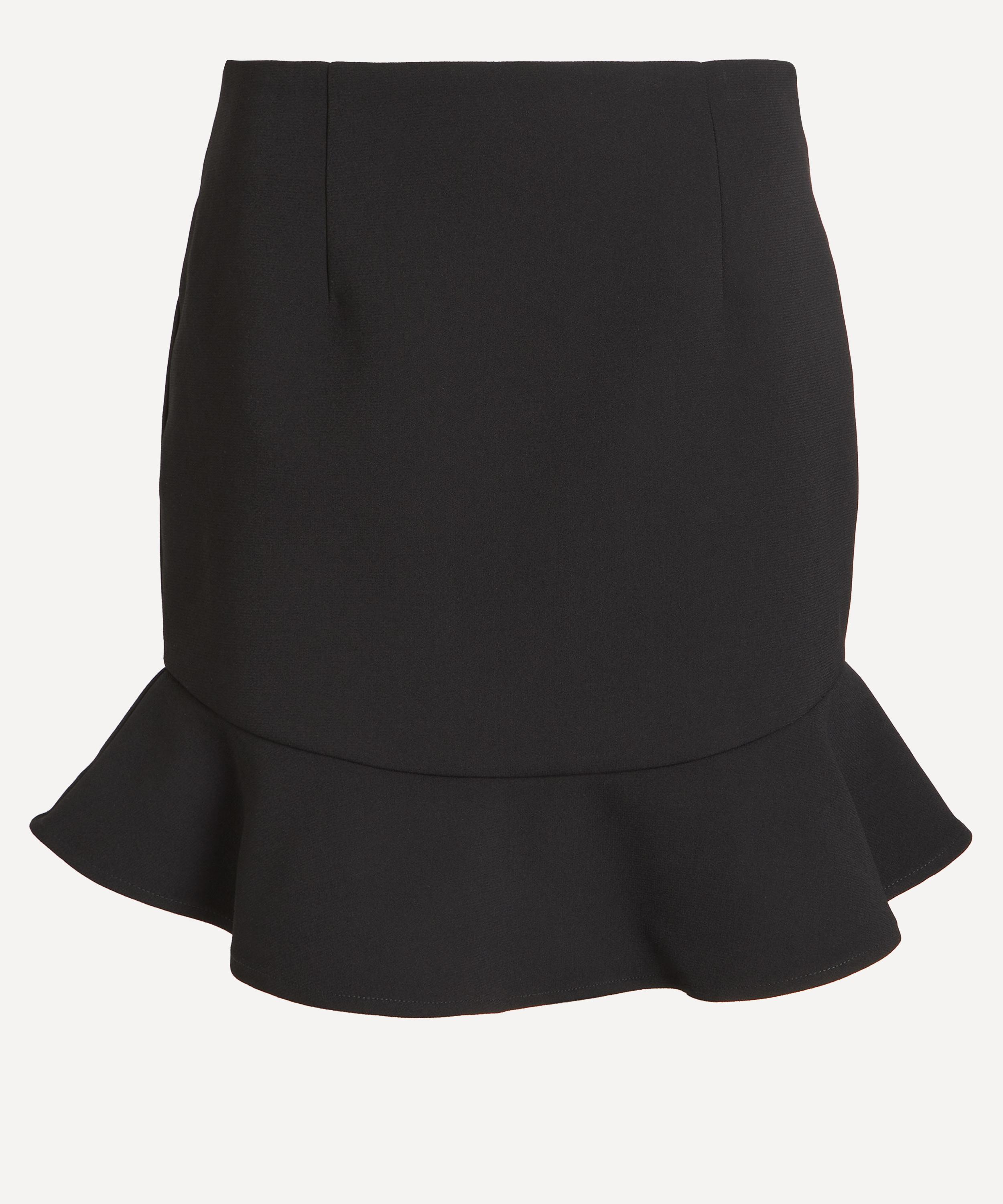 ROTATE Birger Christensen - Black Suiting Mini Ruffle Skirt