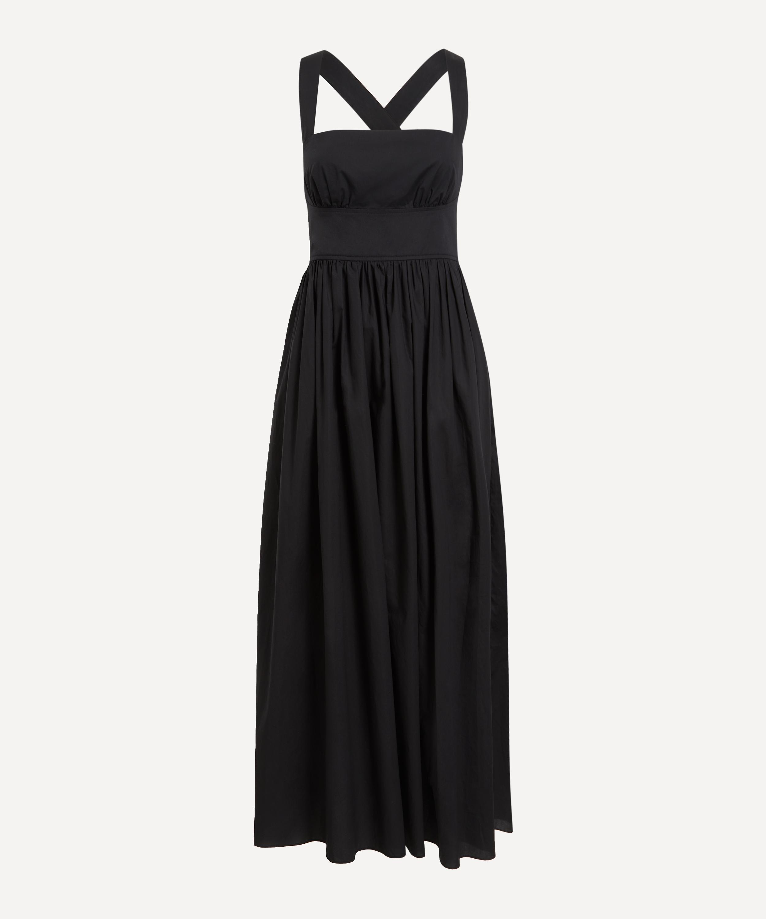 Matteau - Black Crossback Midi Dress image number 0