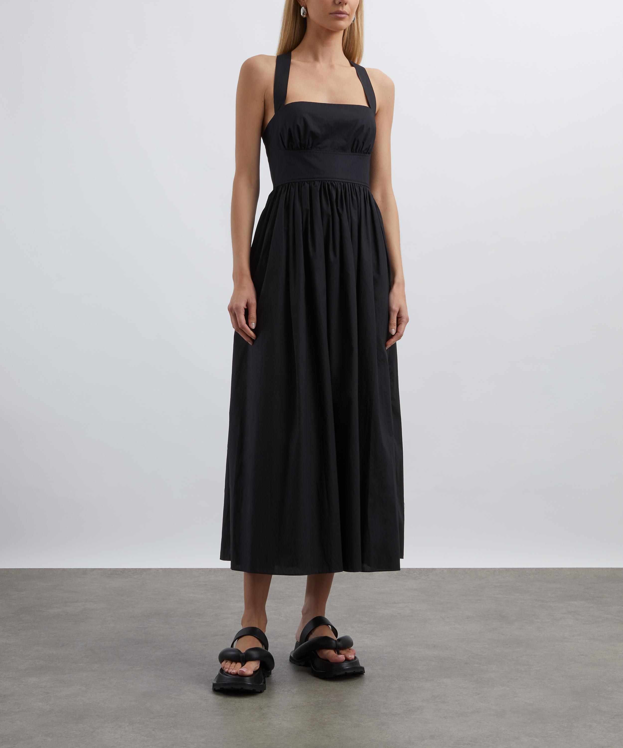 Matteau - Black Crossback Midi Dress image number 2