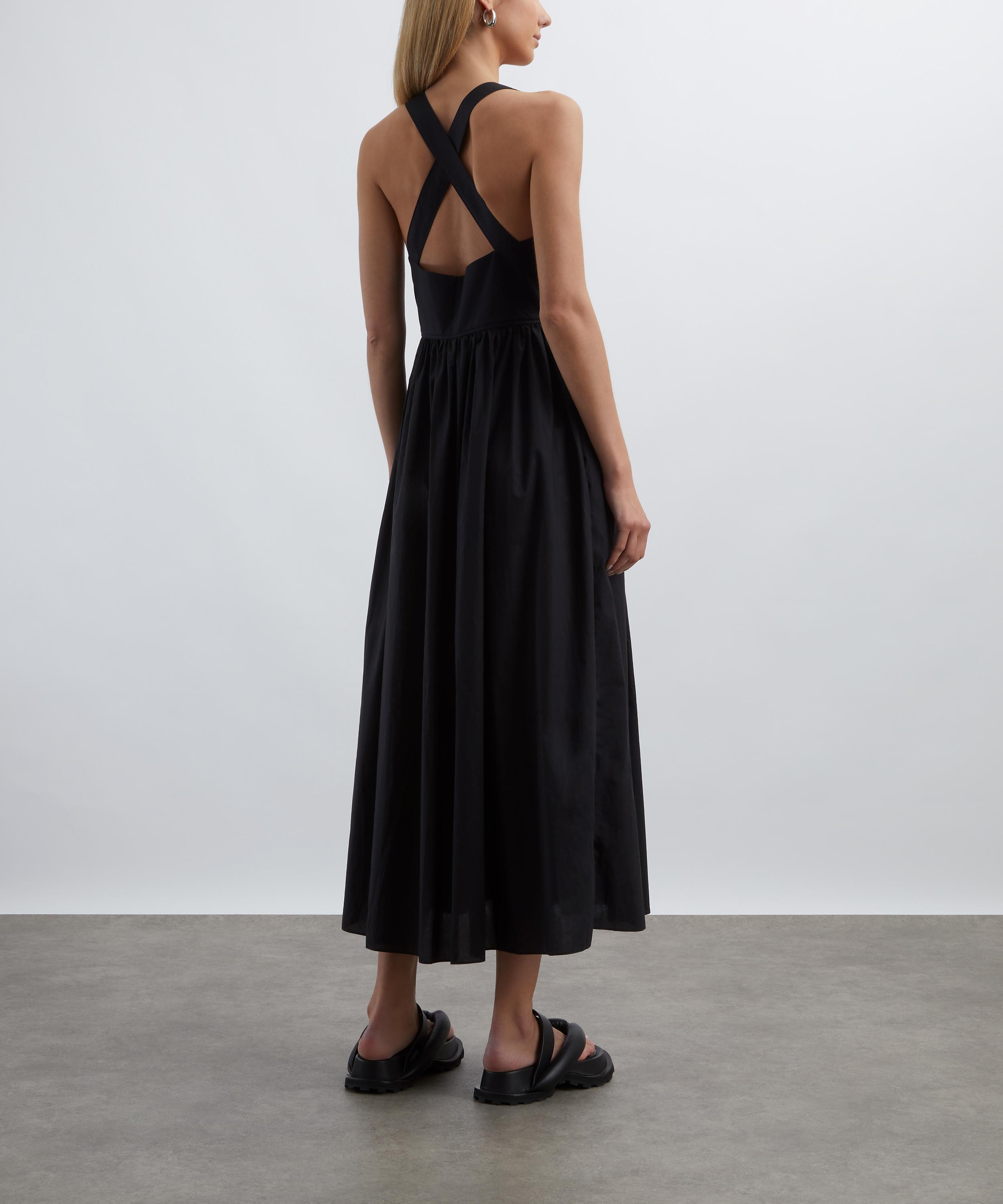 Matteau - Black Crossback Midi Dress image number 3