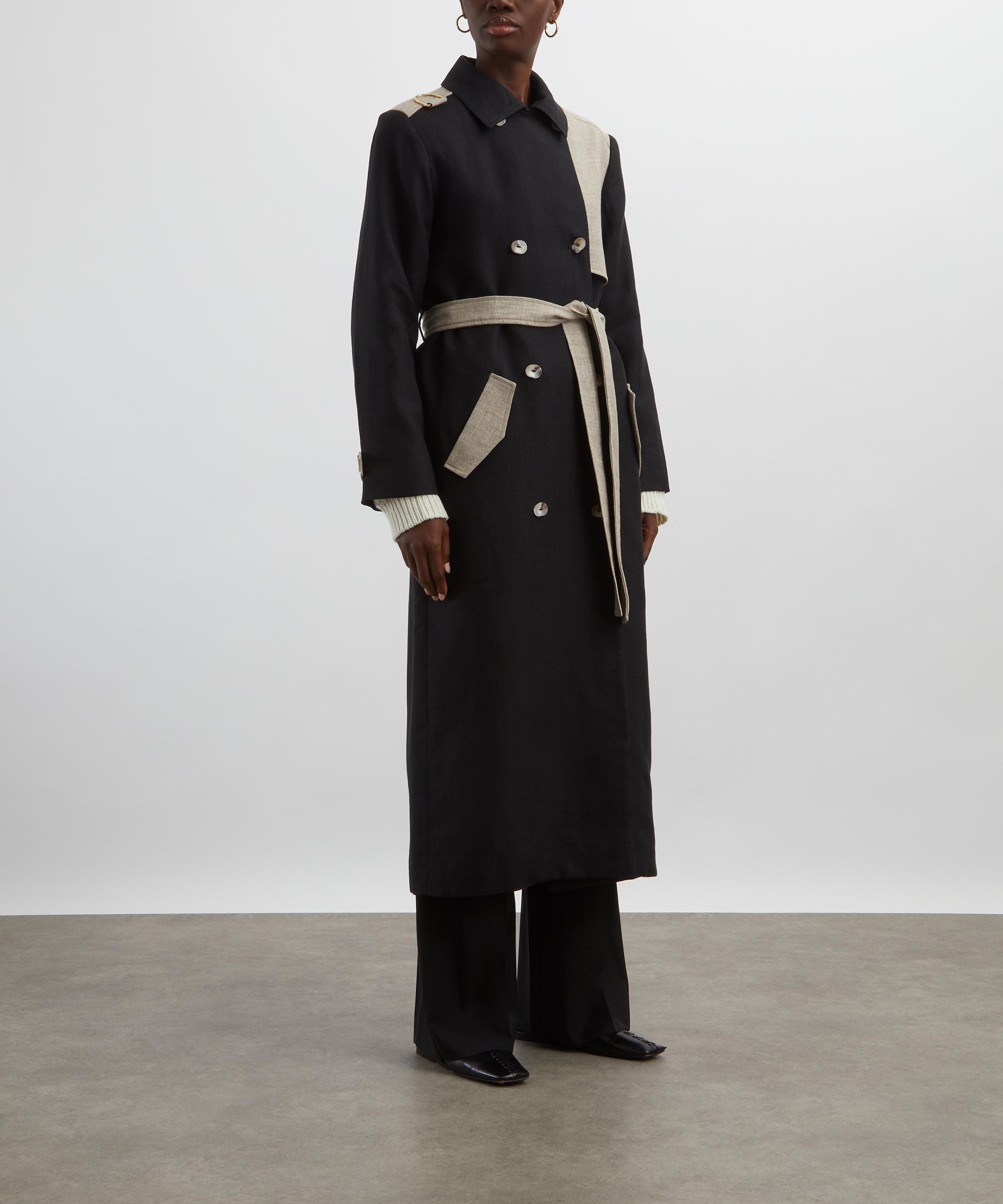 AKYN - Chanah Black Trench Coat image number 2