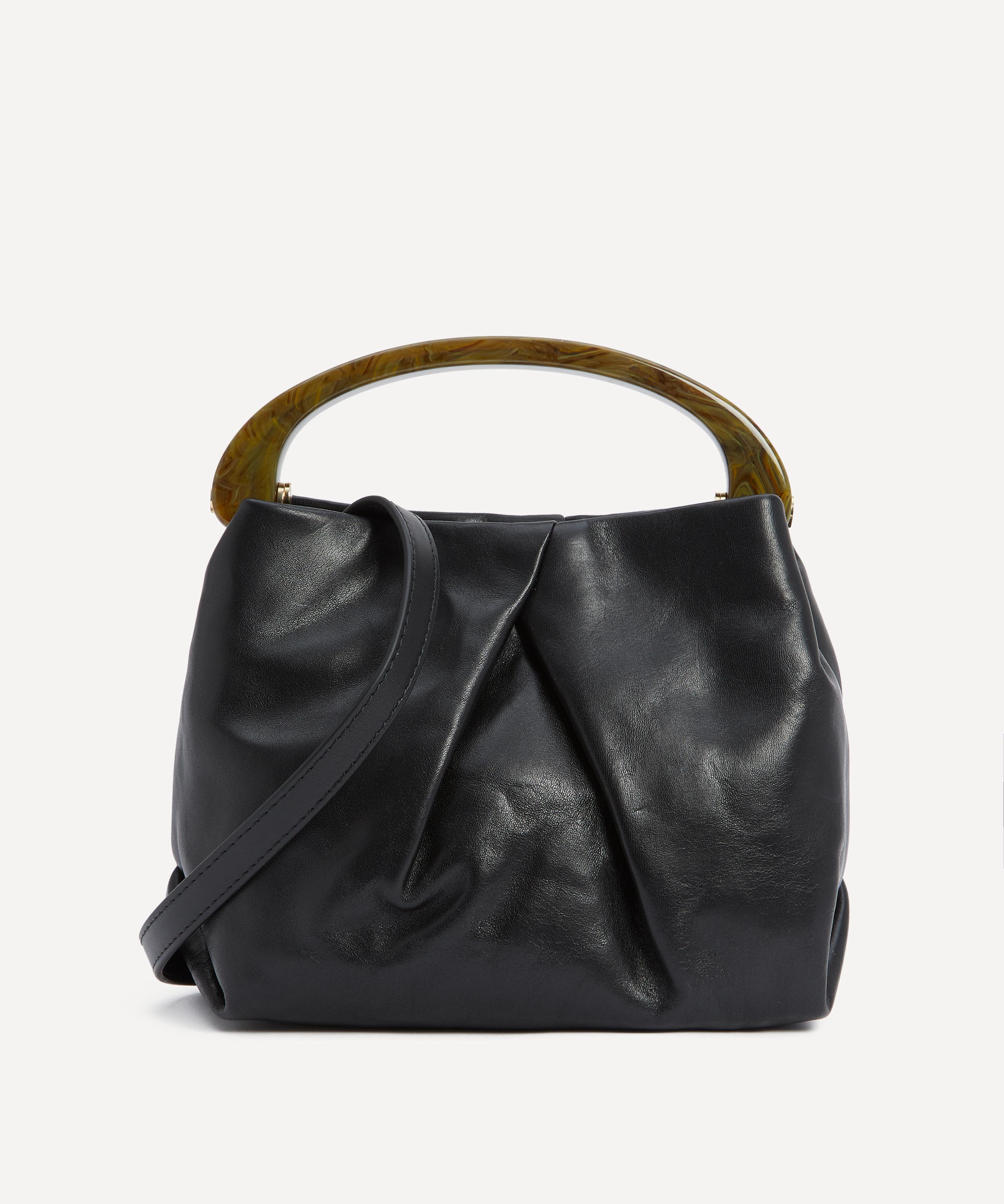 Dries Van Noten - Mini Pleated Leather Top Handle Bag