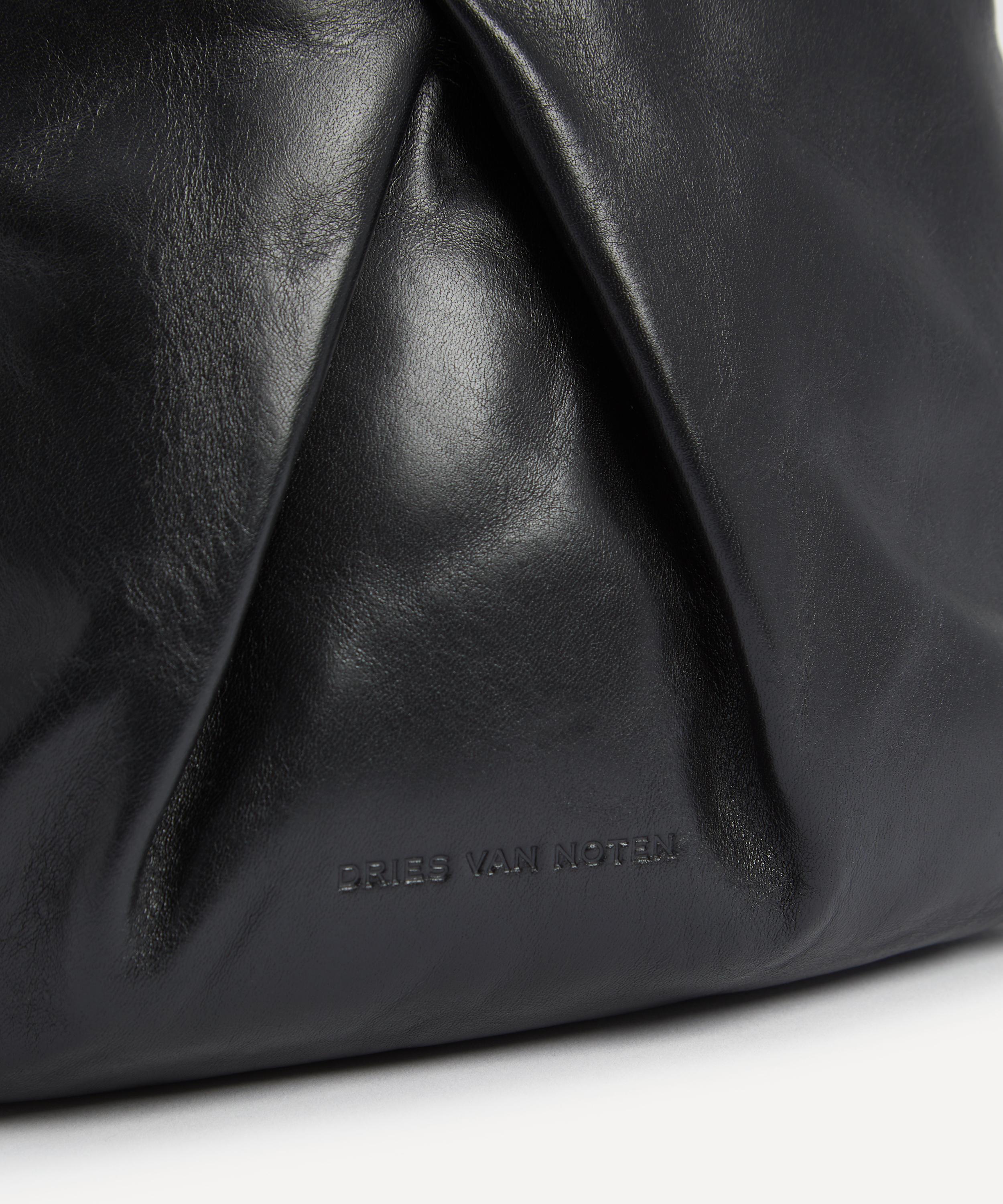 Dries Van Noten - Mini Pleated Leather Top Handle Bag image number 4