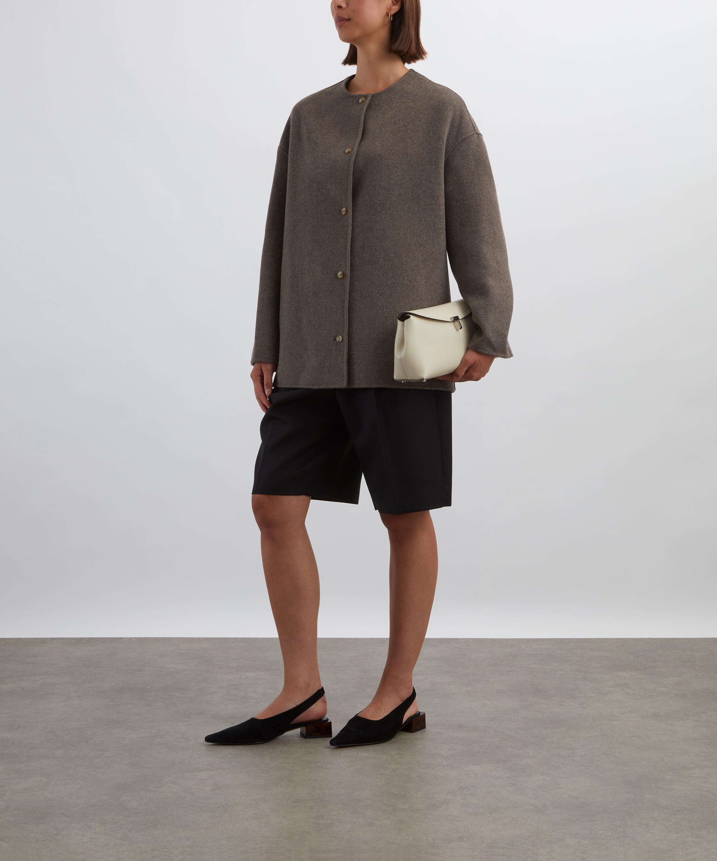 Loulou Studio - Dunne Wool-Cashmere Drap Short Coat image number 1