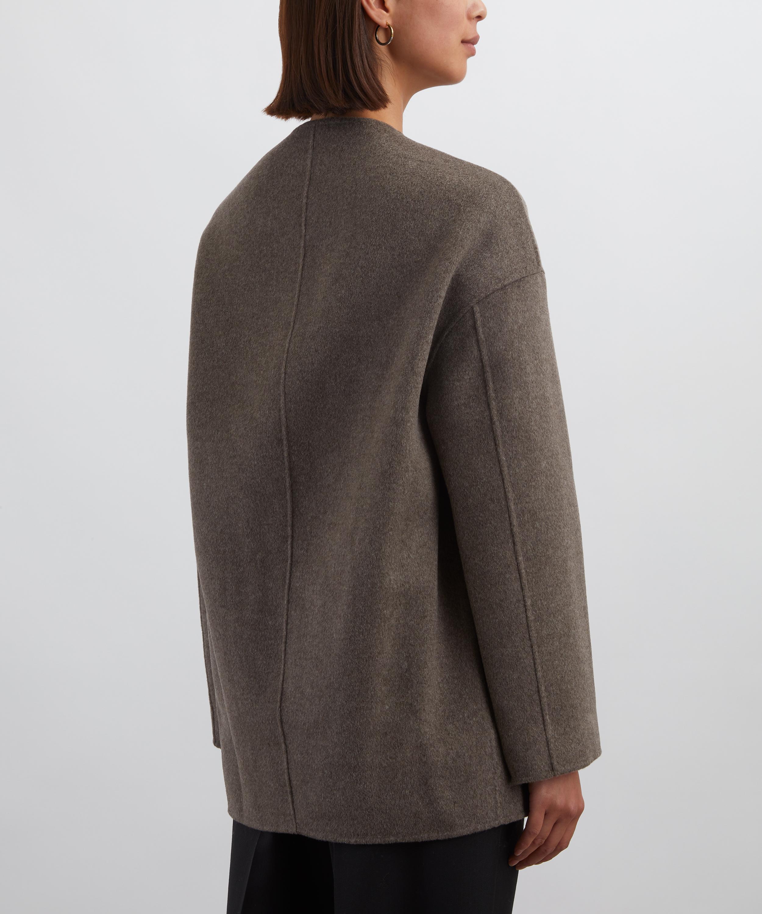 Loulou Studio - Dunne Wool-Cashmere Drap Short Coat image number 3