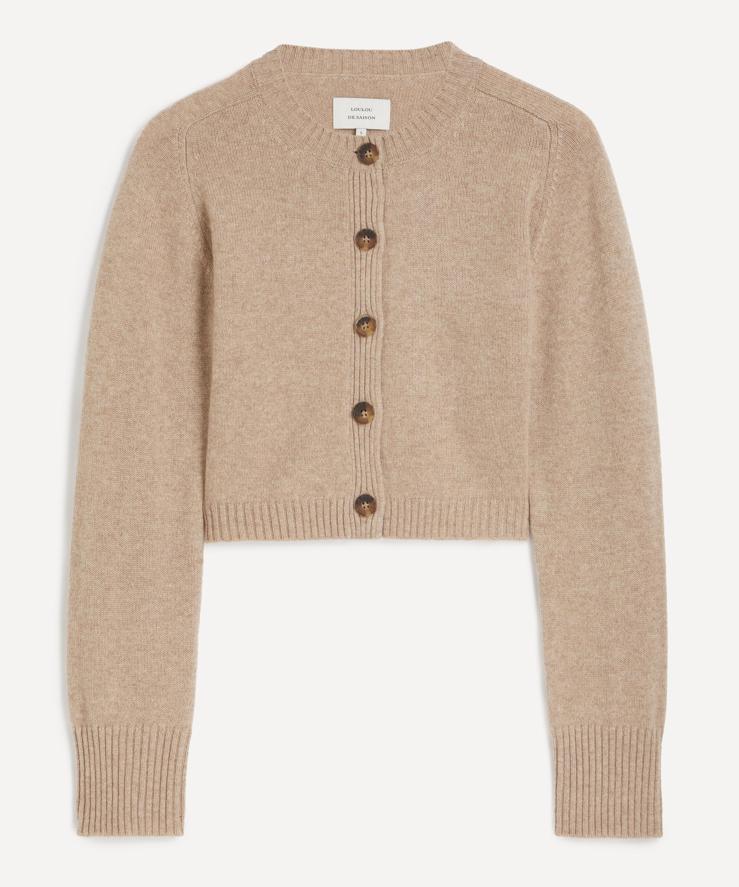 Loulou Studio - Zephir Cropped Cashmere Cardigan image number 0