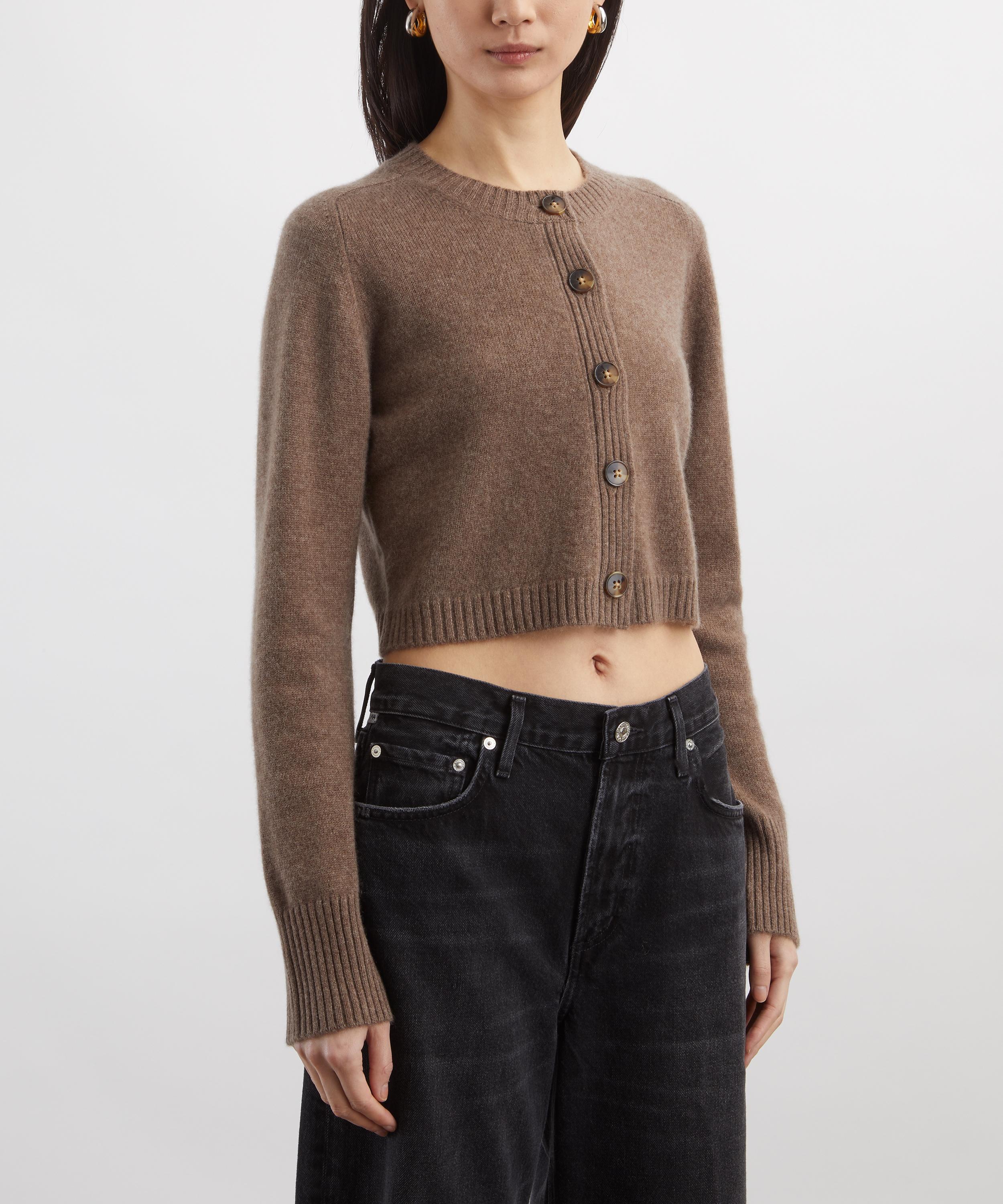 LOULOU DE SAISON - Zephir Cropped Cashmere Cardigan image number 2