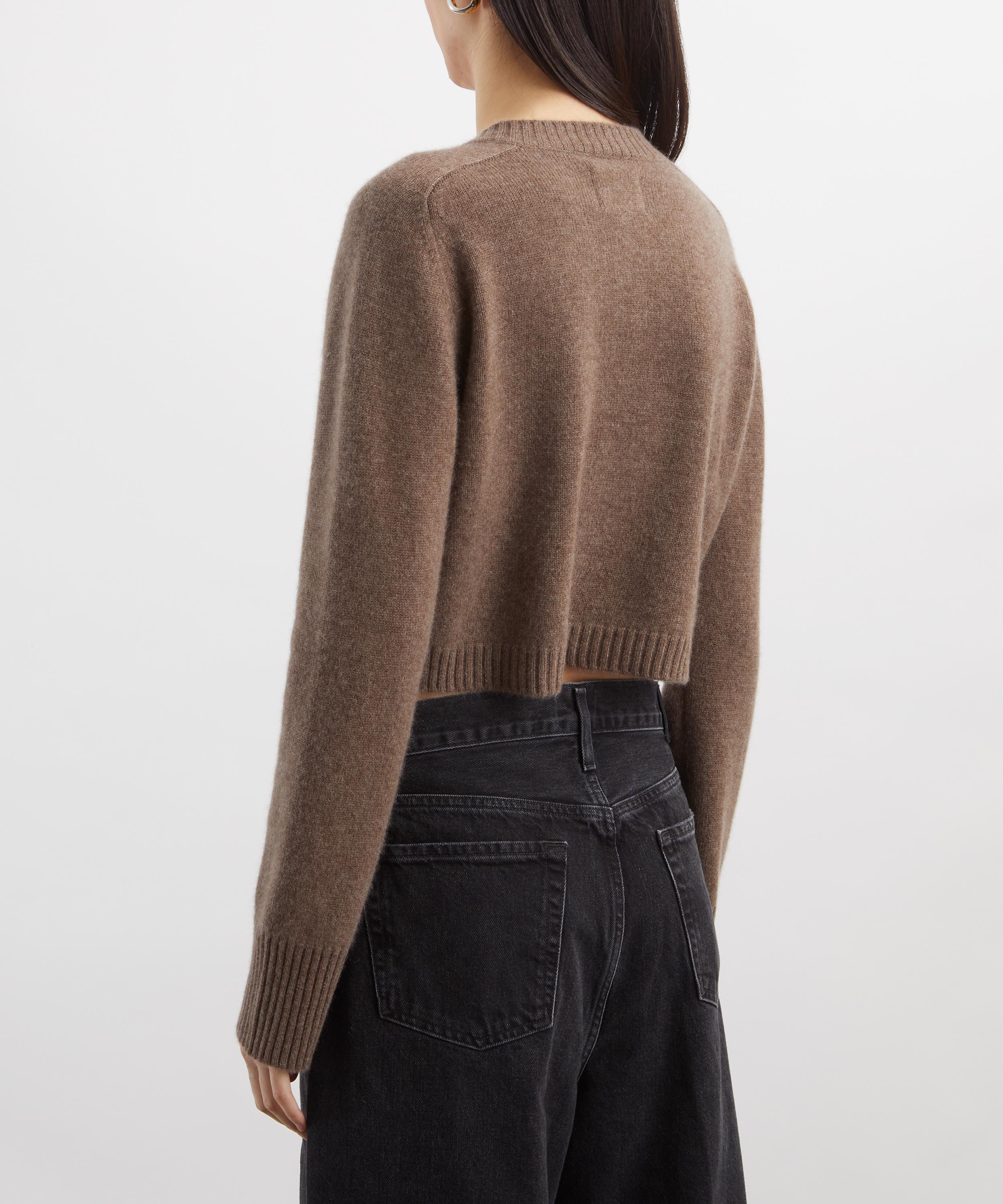LOULOU DE SAISON - Zephir Cropped Cashmere Cardigan image number 3