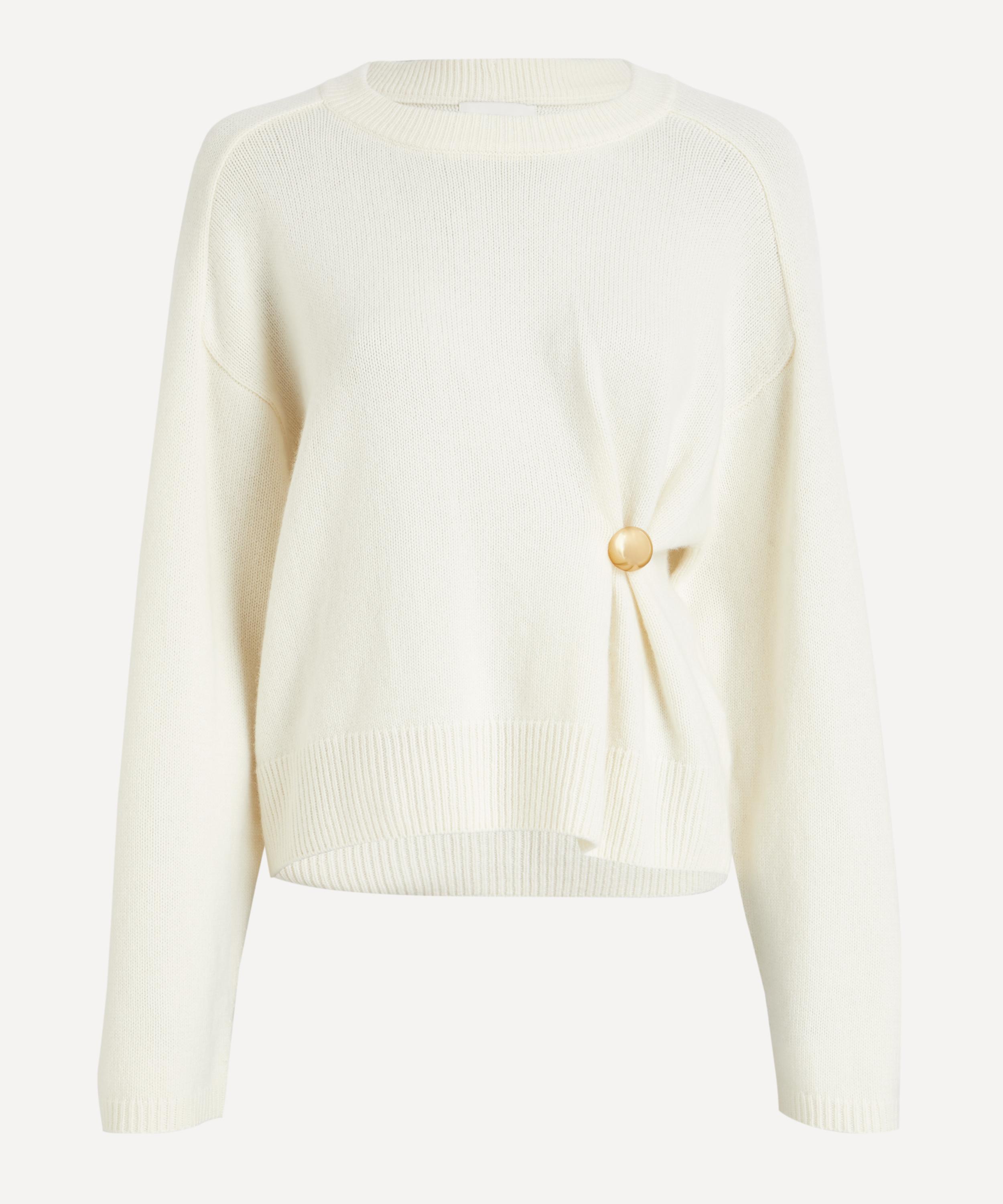 Loulou Studio - Bill Metal Ornament Cashmere Jumper image number 0