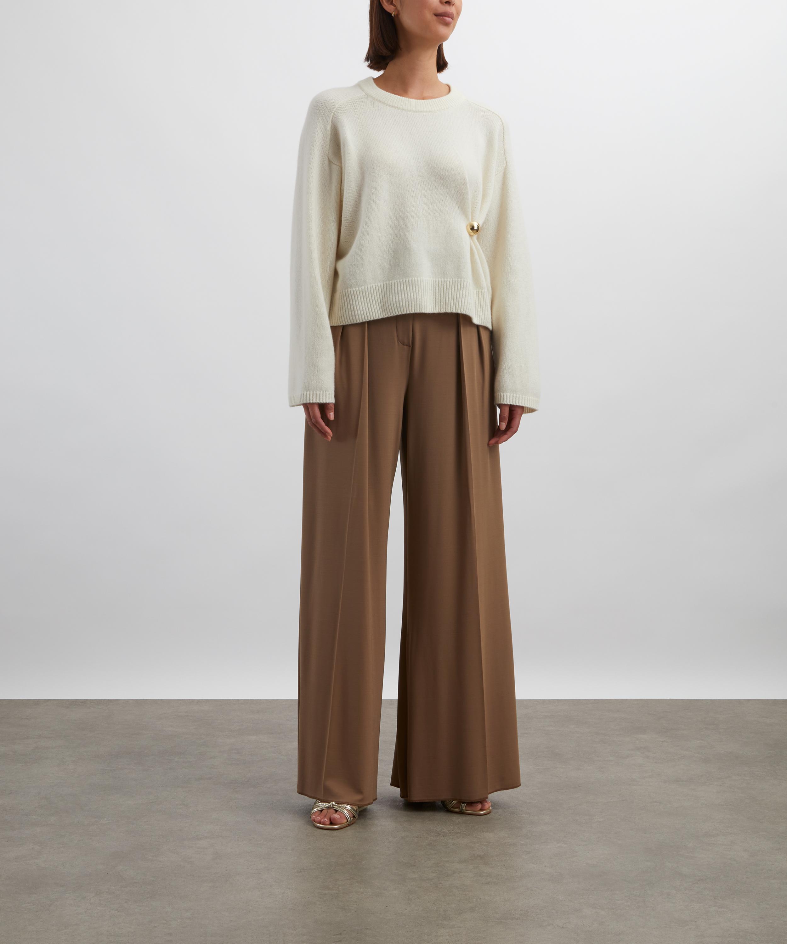Loulou Studio - Bill Metal Ornament Cashmere Jumper image number 1