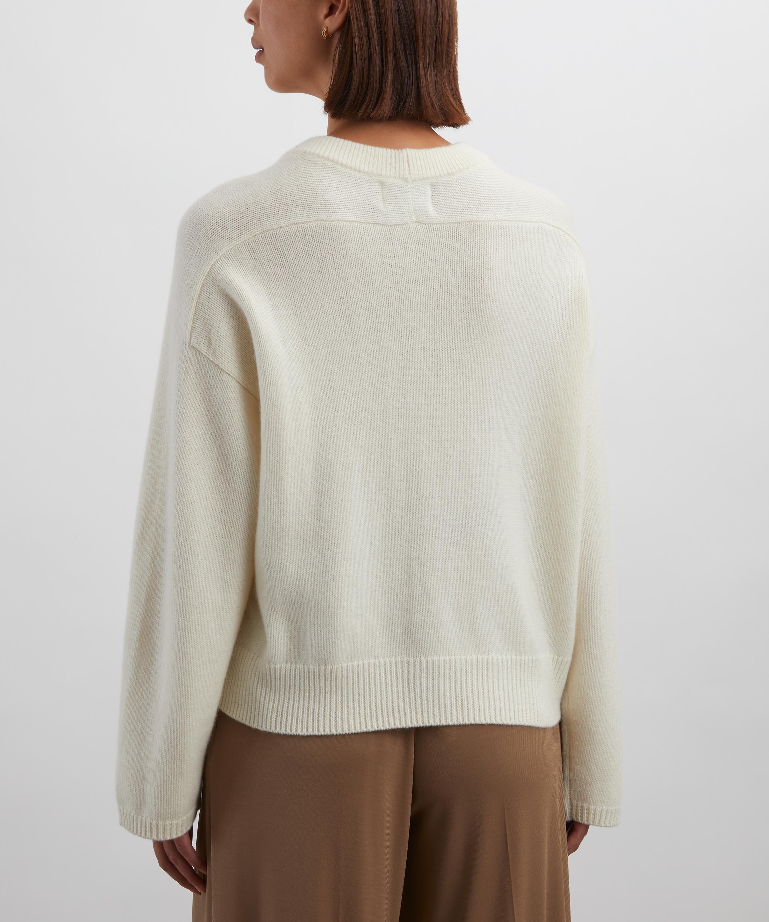 Loulou Studio - Bill Metal Ornament Cashmere Jumper image number 3