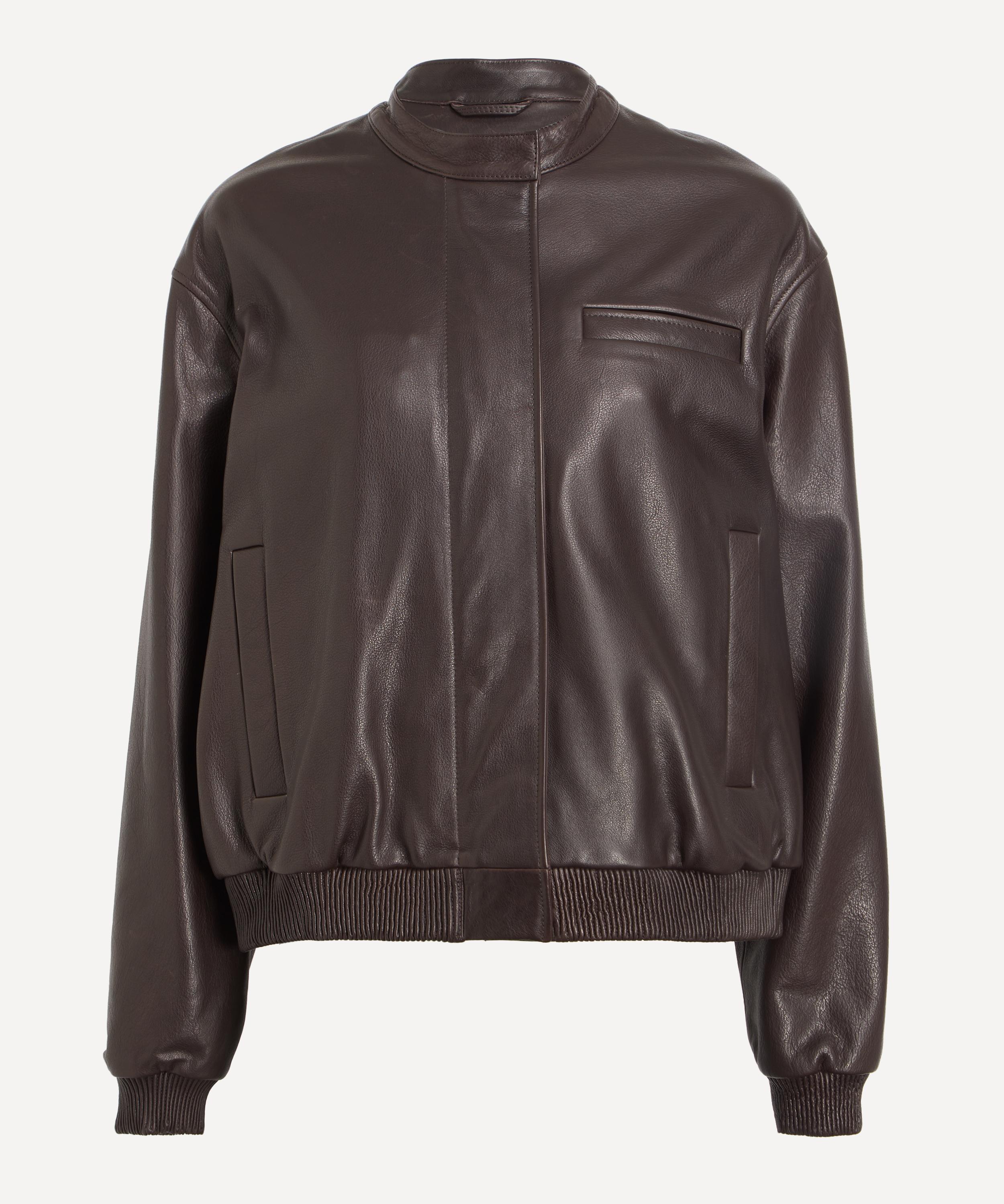 Loulou Studio - Marlow Leather Bomber Jacket image number 0