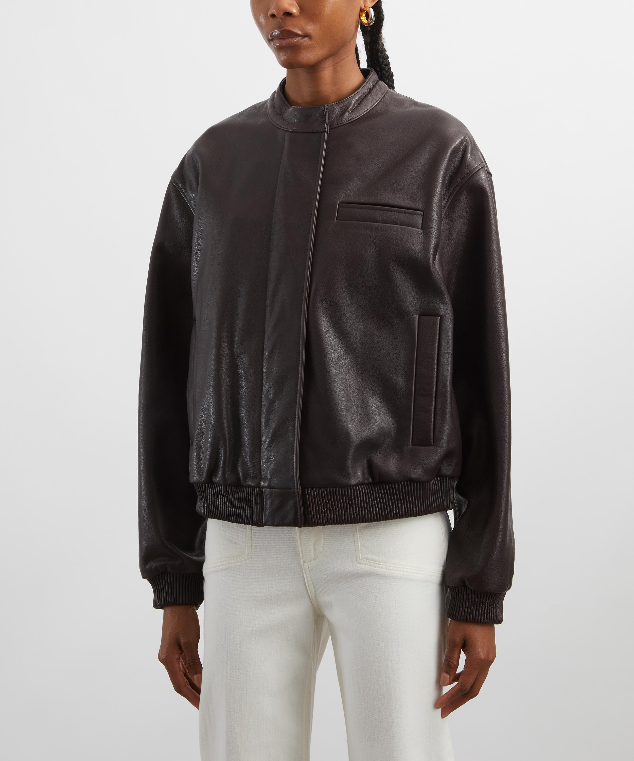 Loulou Studio - Marlow Leather Bomber Jacket image number 2