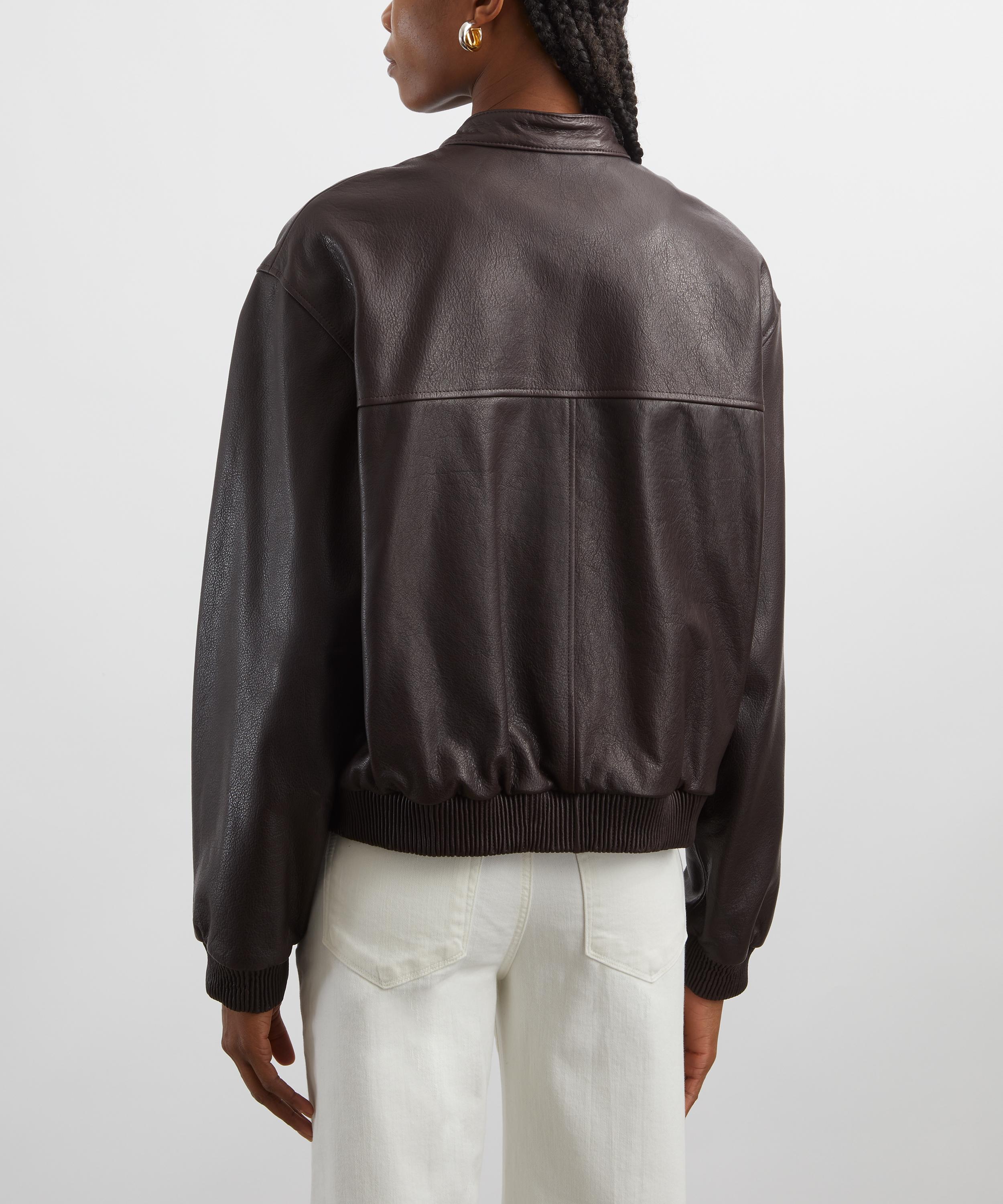 Loulou Studio - Marlow Leather Bomber Jacket image number 3