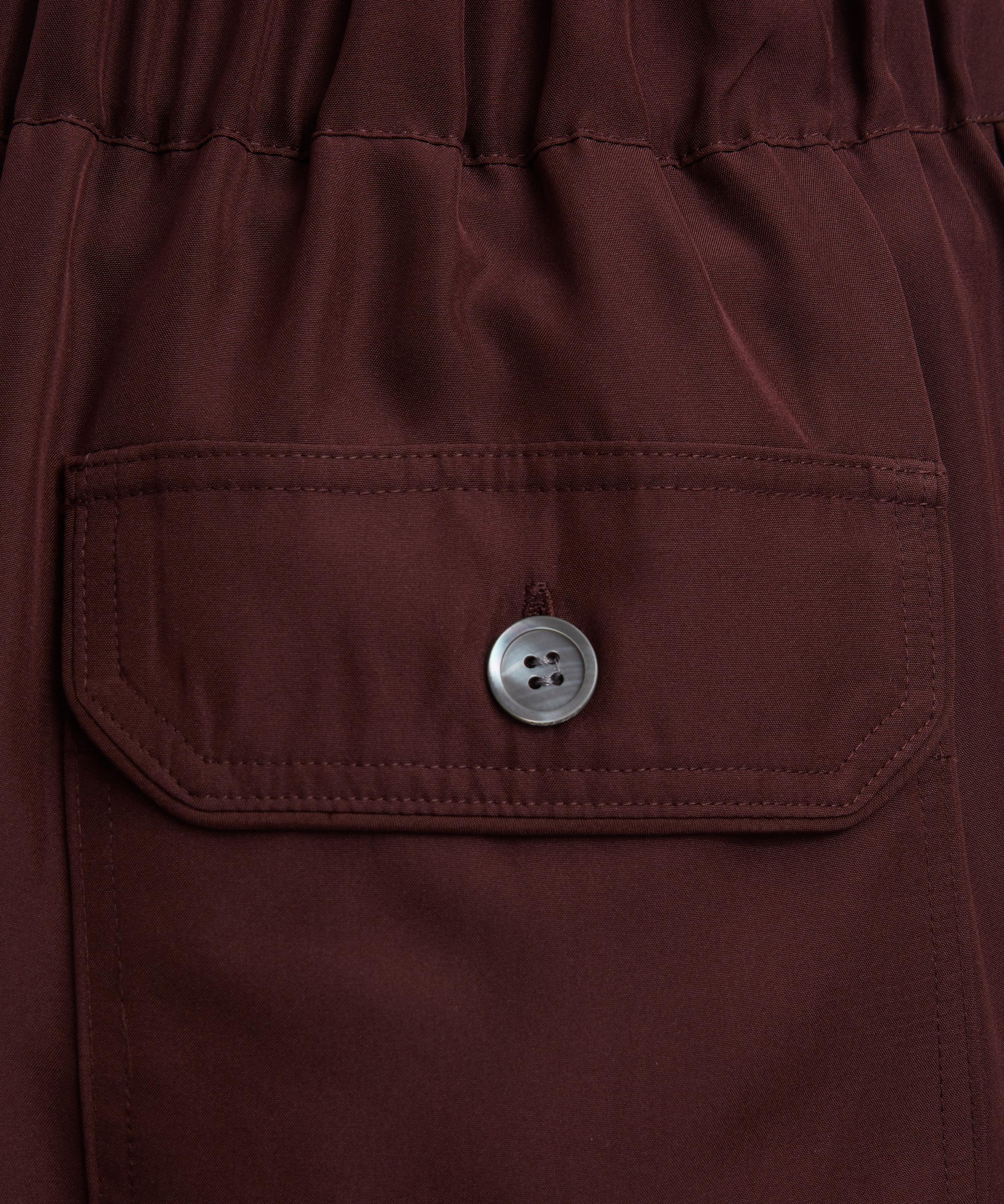 Loewe - Burgundy Silk Pyjama Trousers image number 4