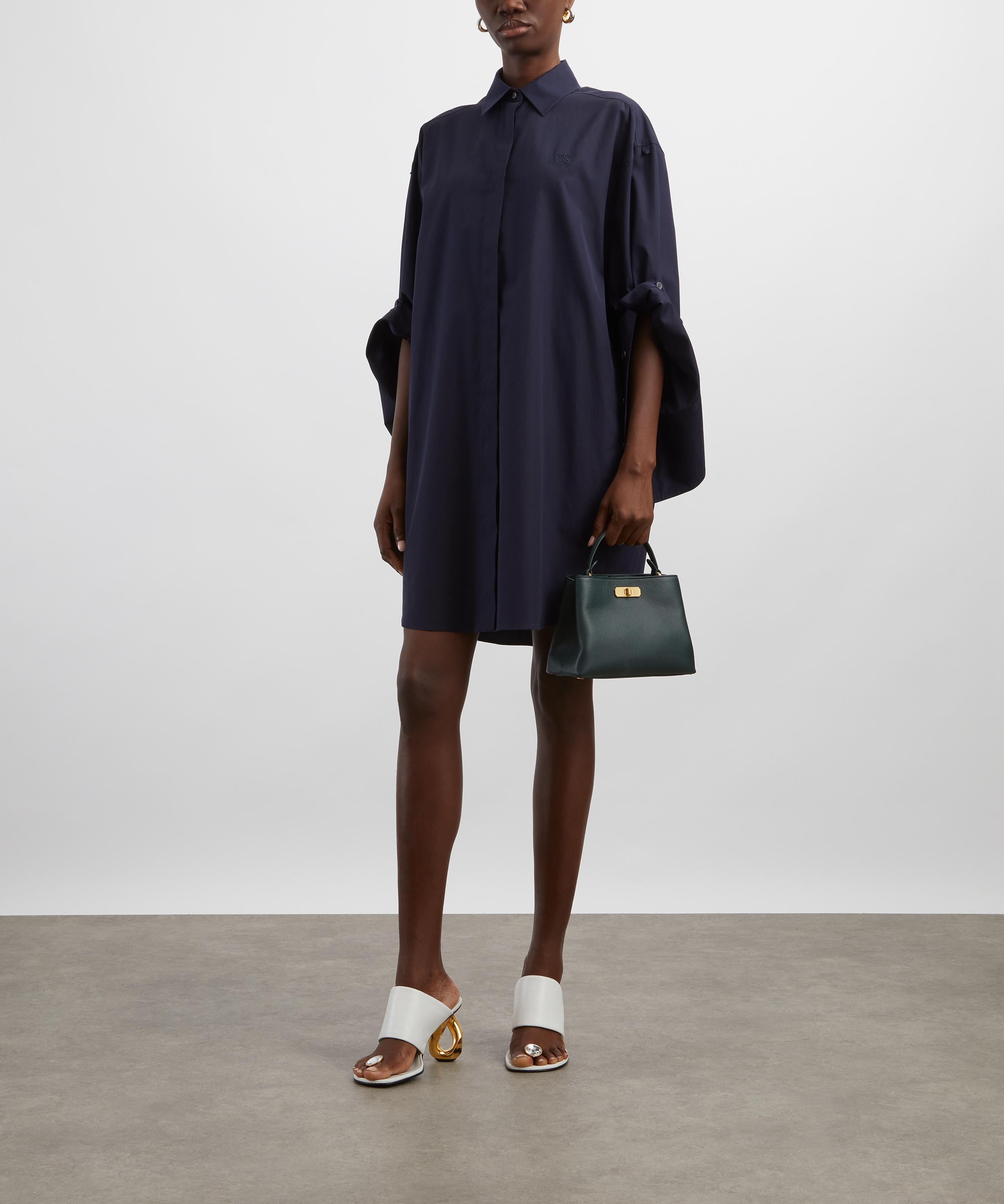 Loewe - Navy Silk Shirt Dress image number 1