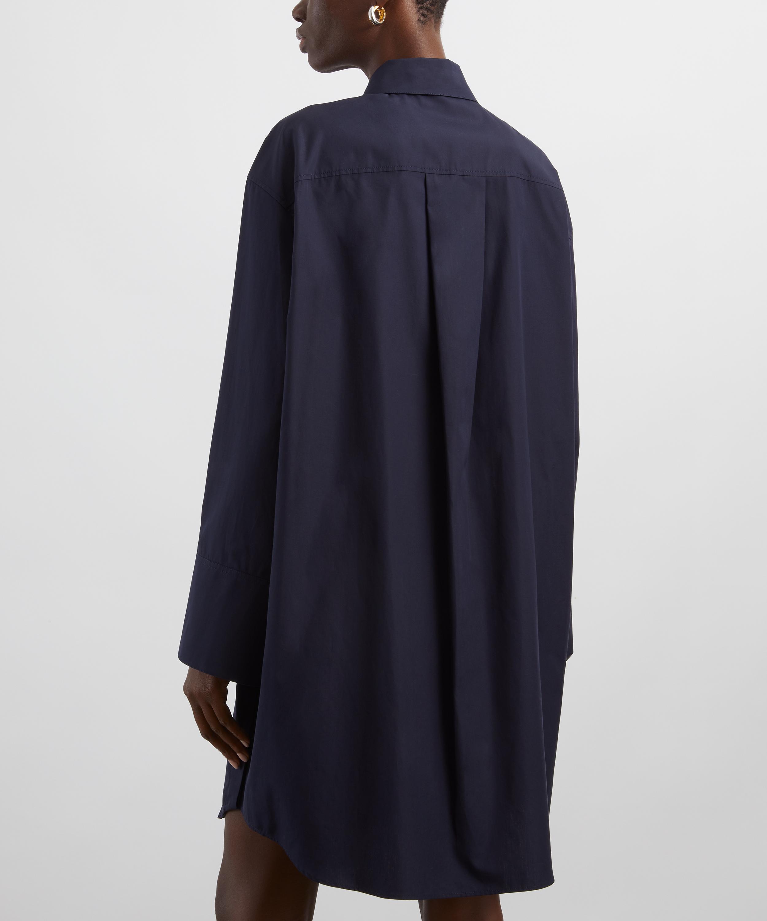 Loewe - Navy Silk Shirt Dress image number 3