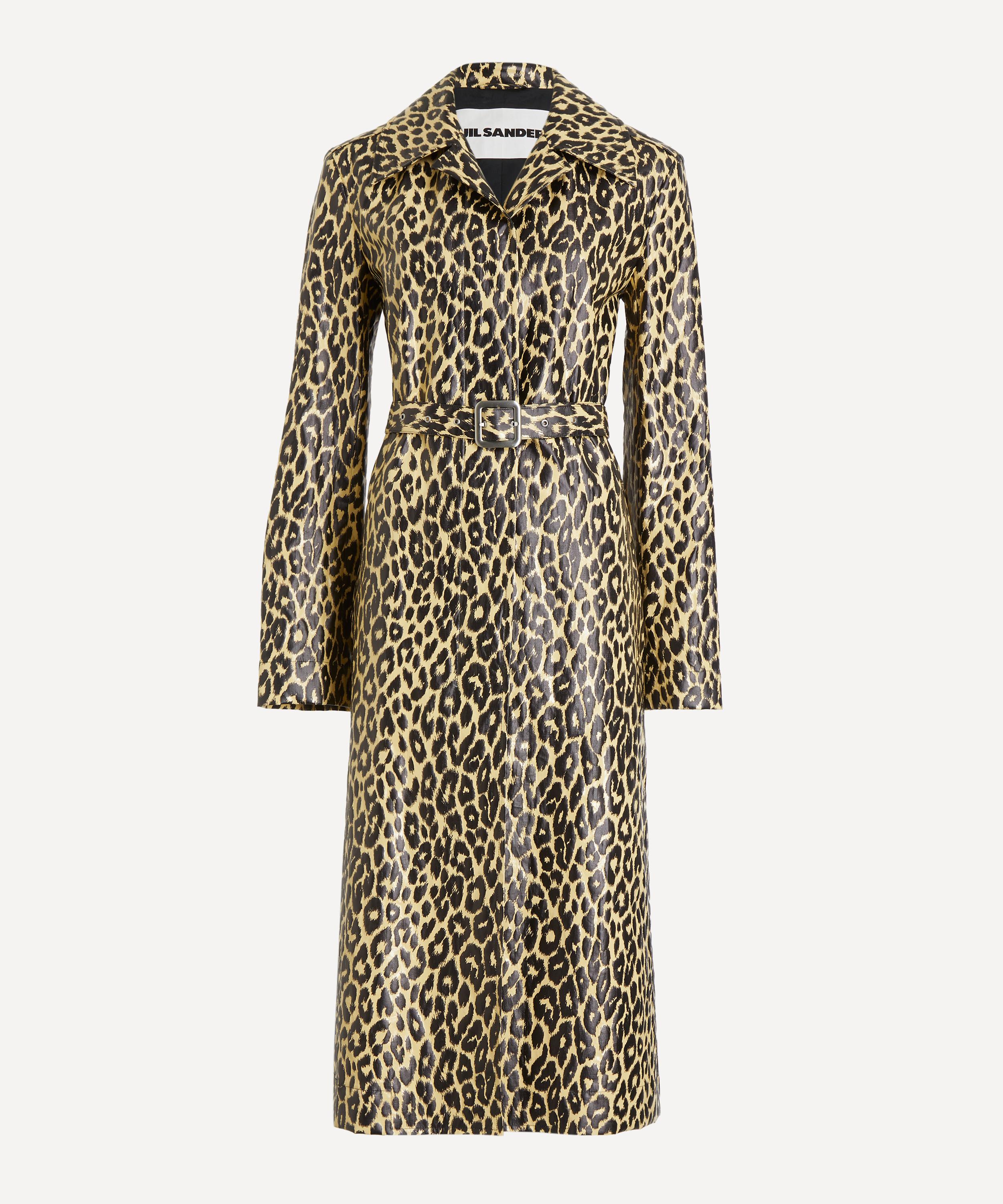 Jil Sander - Coated Leopard Trench Coat