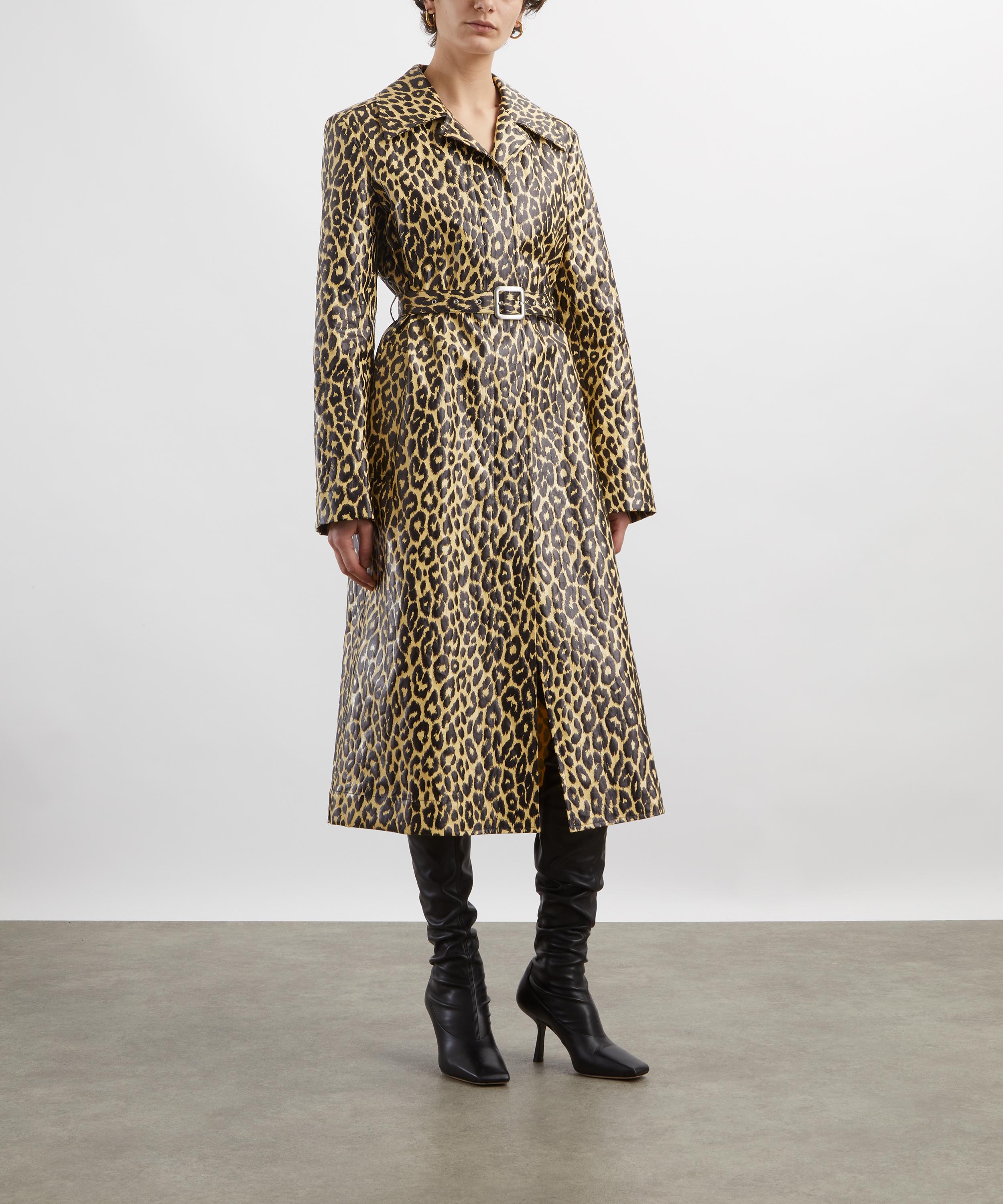 Jil Sander - Coated Leopard Trench Coat image number 2