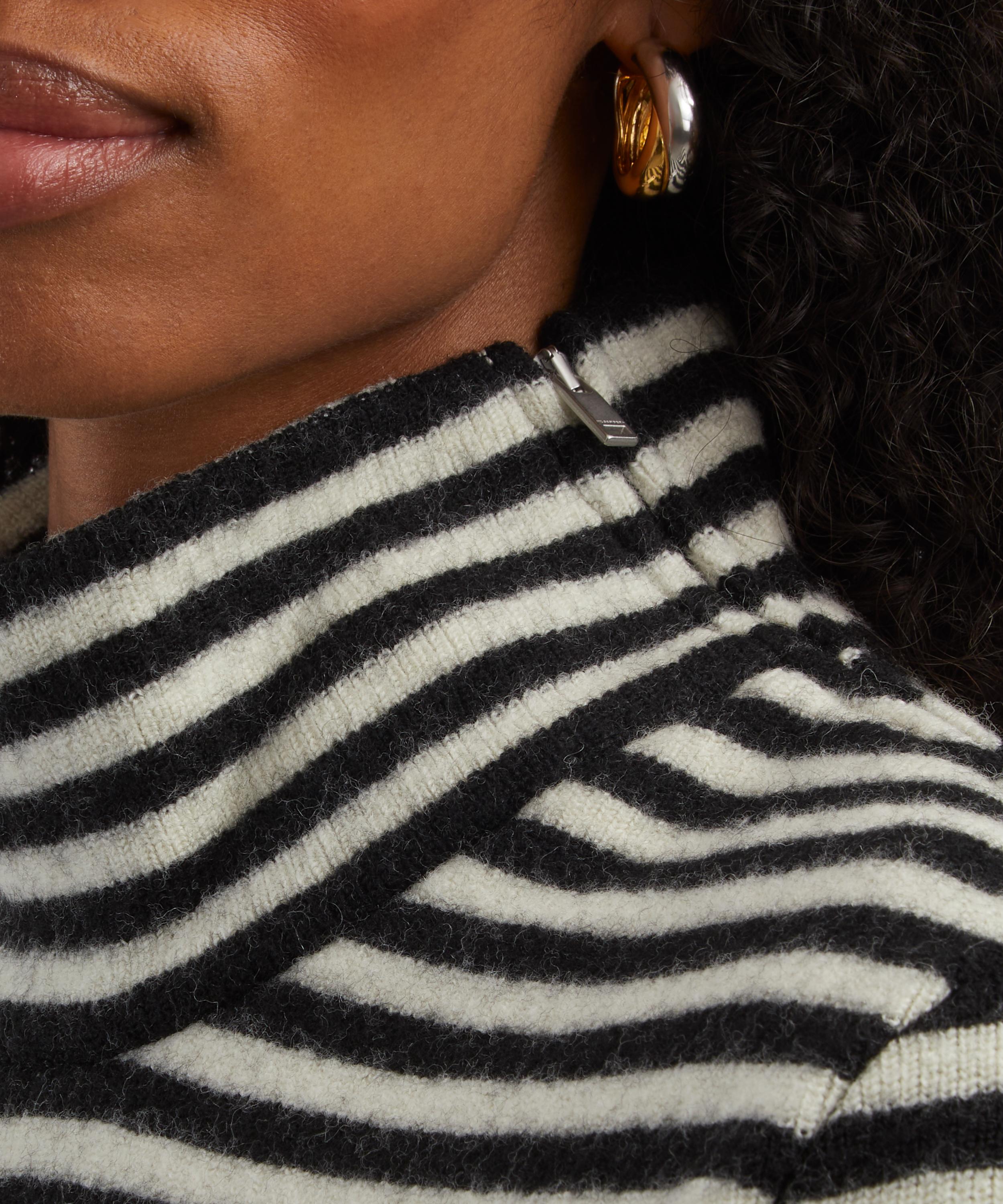 Jil Sander - Logo Striped Turtleneck Jumper image number 4
