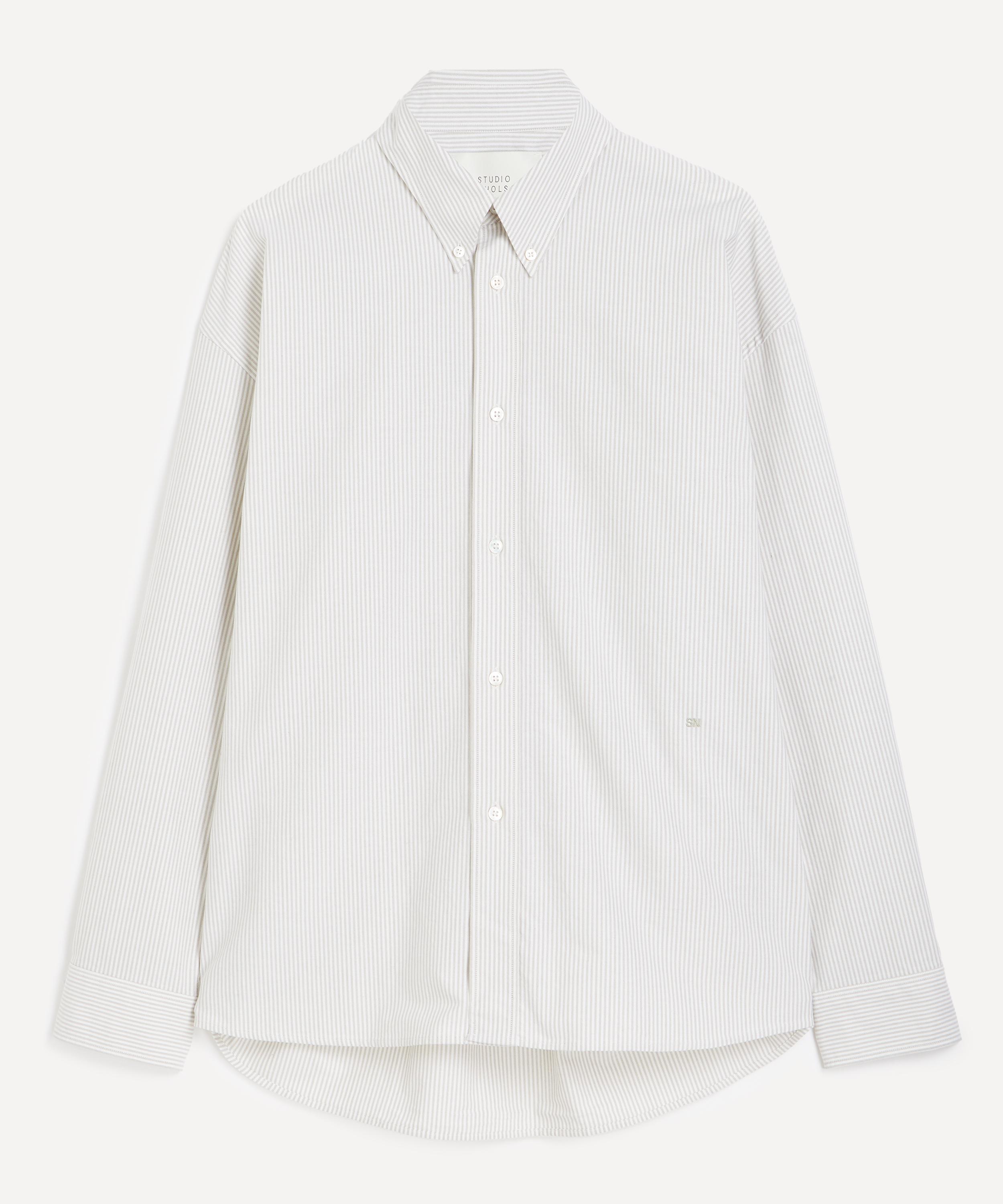 Studio Nicholson - Ruskin Oxford Cloth Striped Shirt image number 0