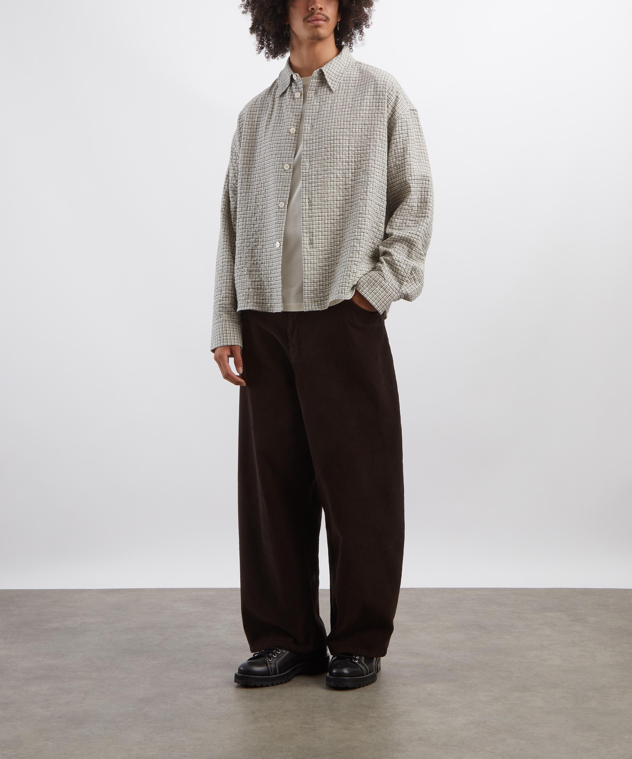 Studio Nicholson - Paolo Wide Denim Jeans in Coffee image number 1