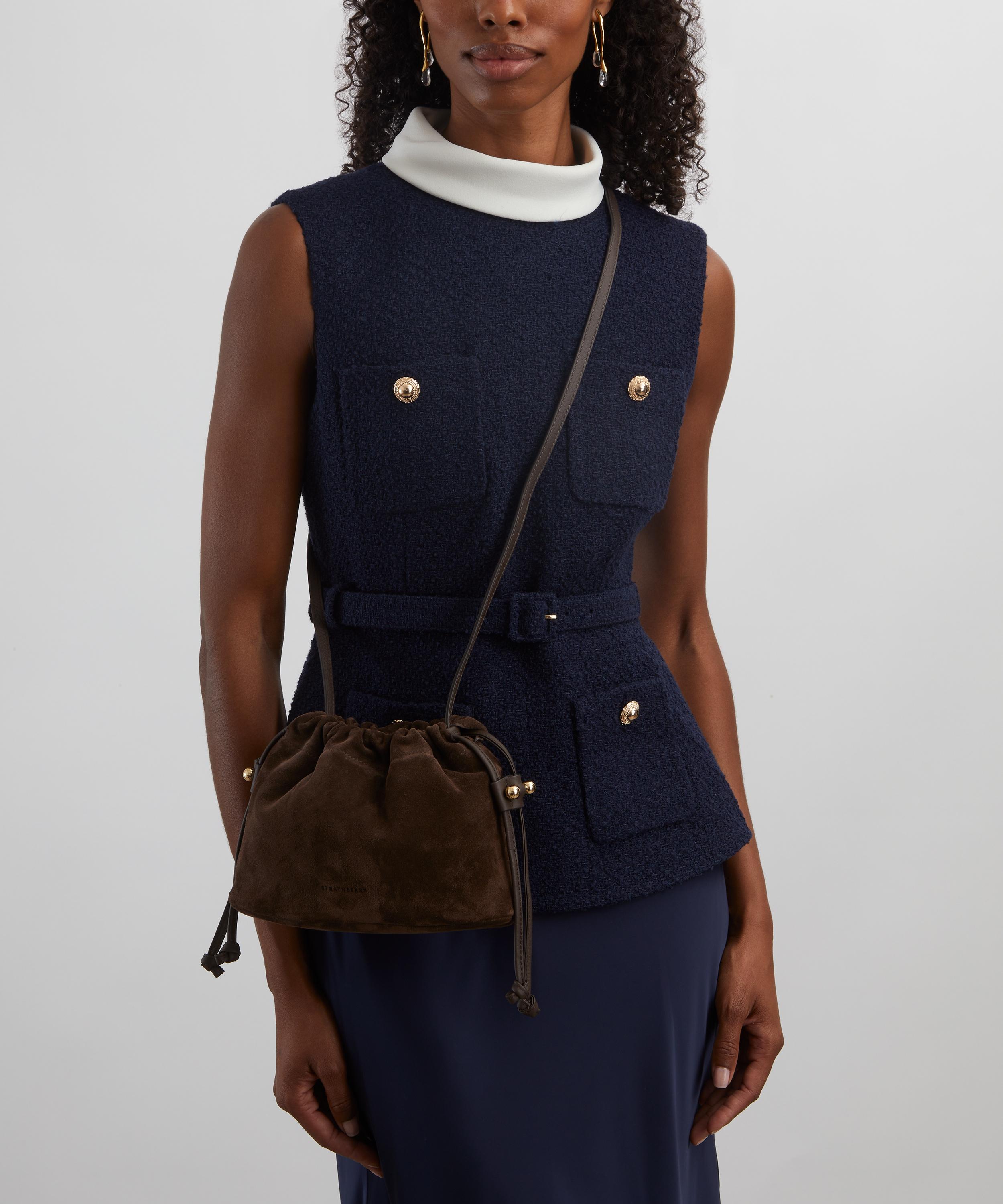 Strathberry - Charlotte Leather Drawstring Bag image number 6