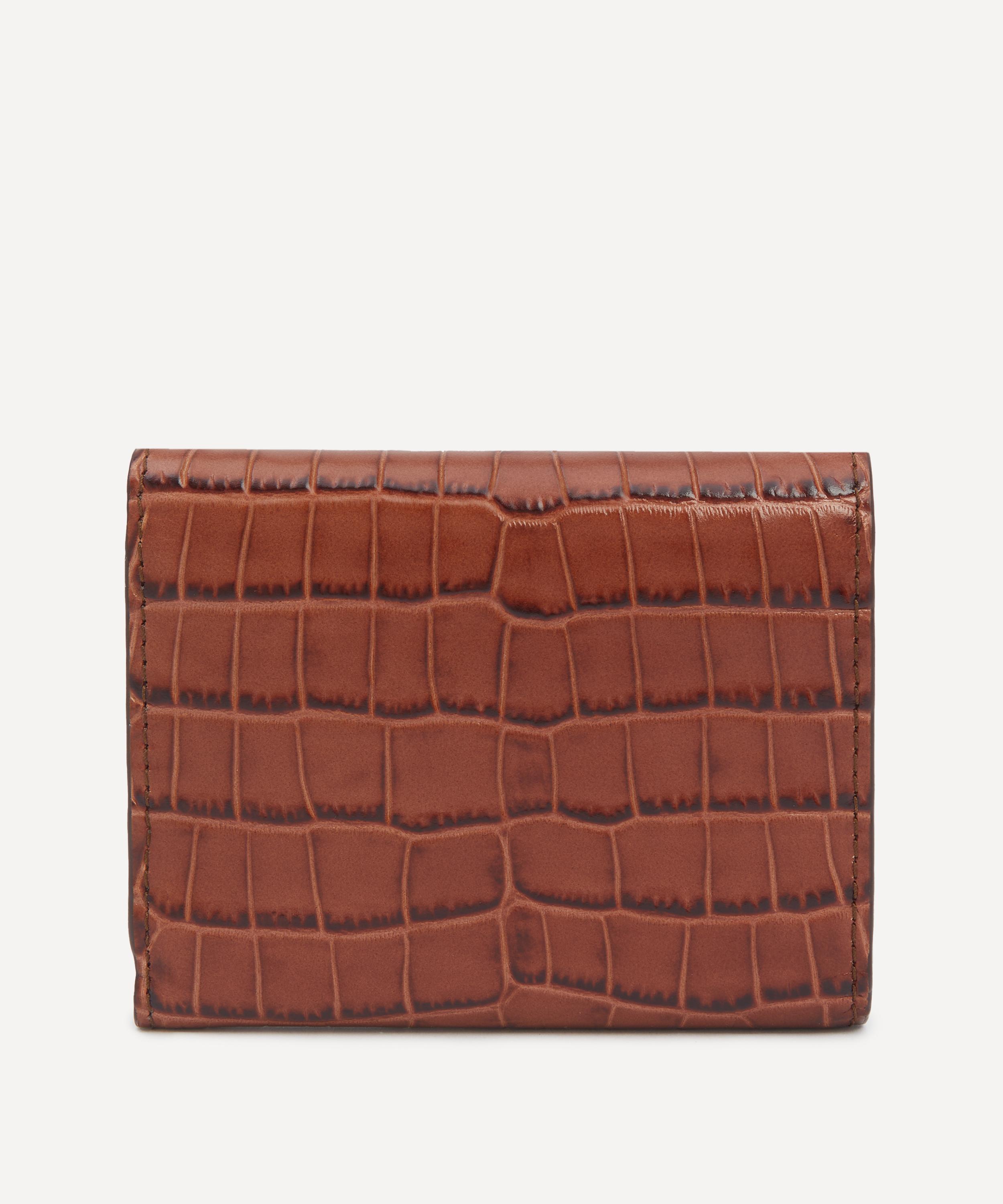 Strathberry - Mosaic Soft Embossed Croc Trifold Wallet image number 2
