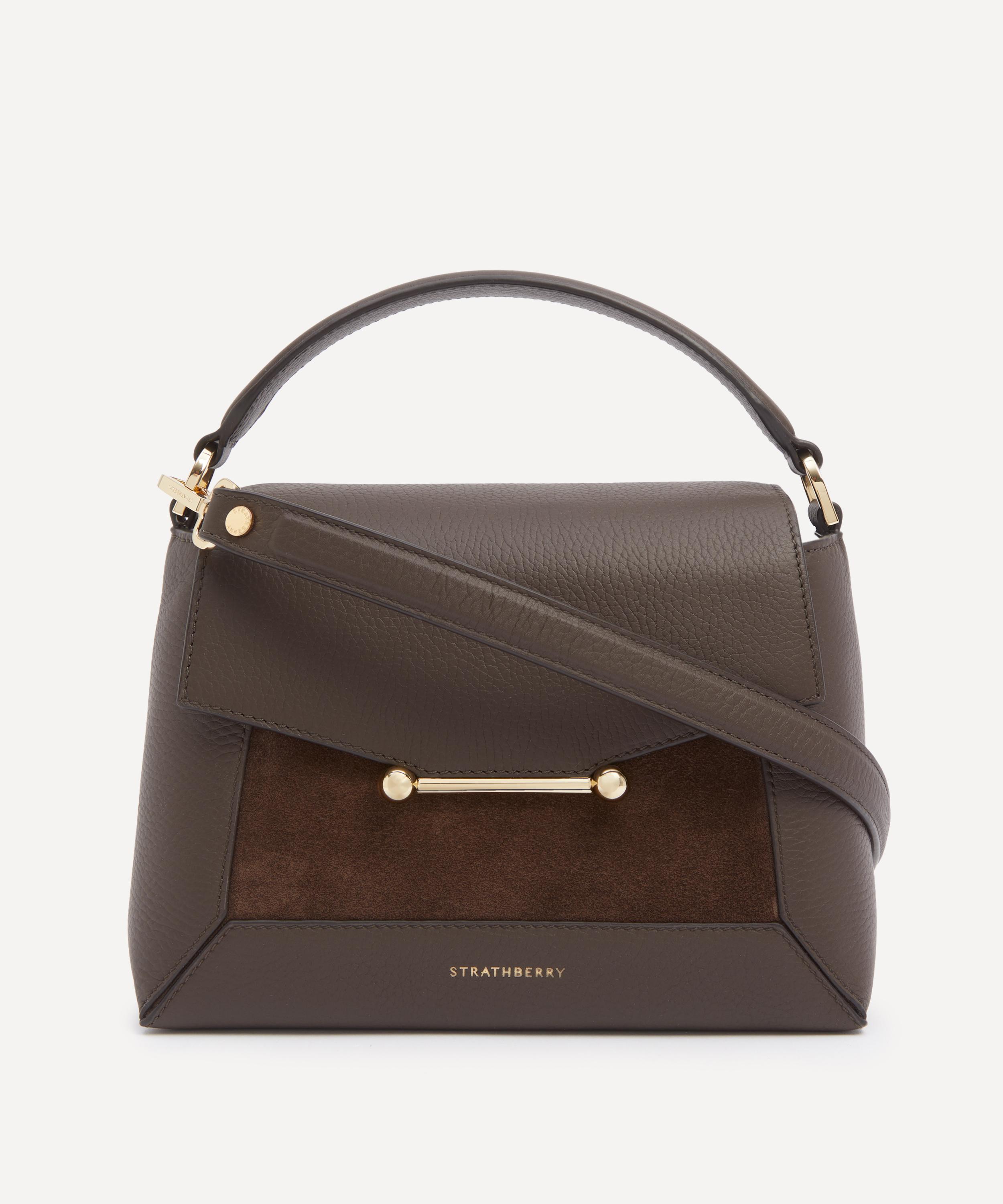 Strathberry - Mosaic Grain Suede Top Handle Bag